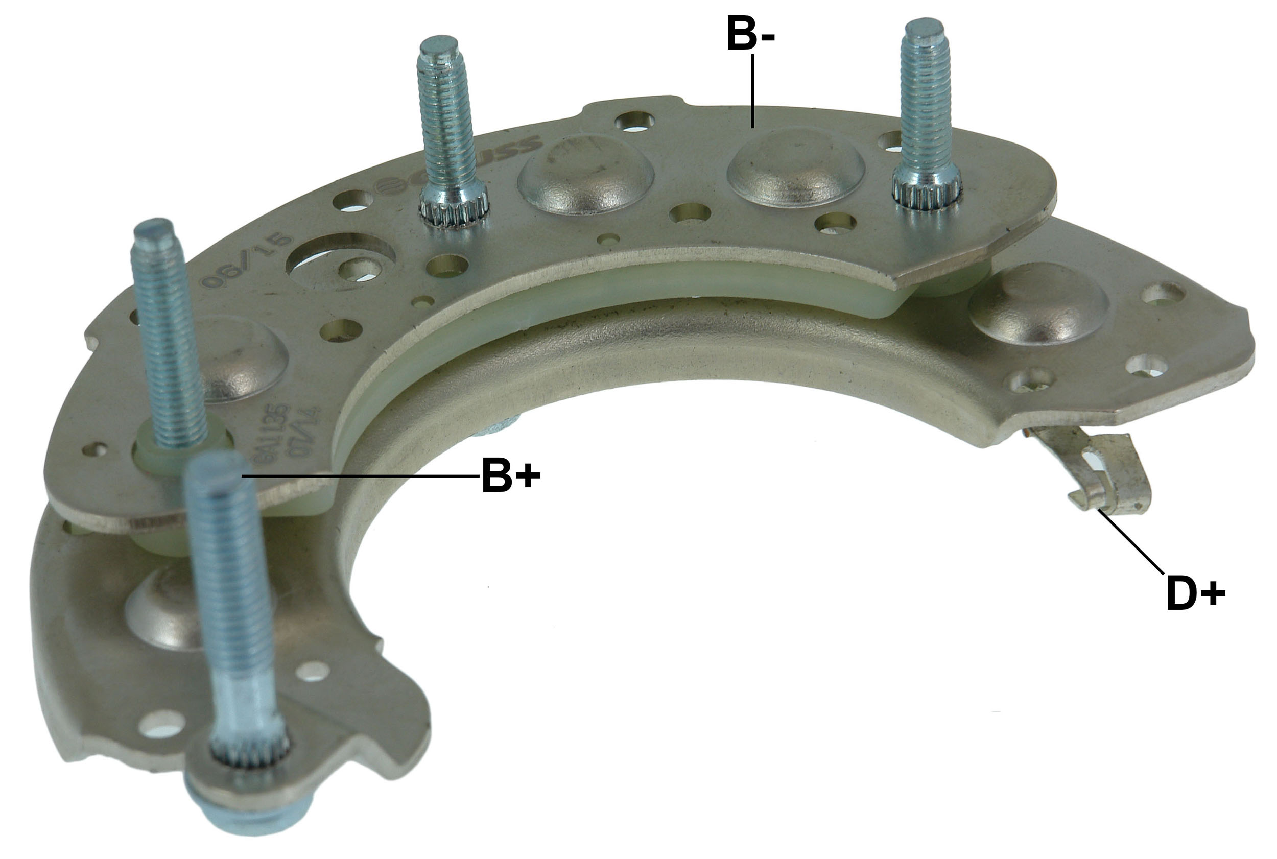PLACA RETIFICADORA ALTERNADOR KIA BONGO BESTA 100A - GA1135  