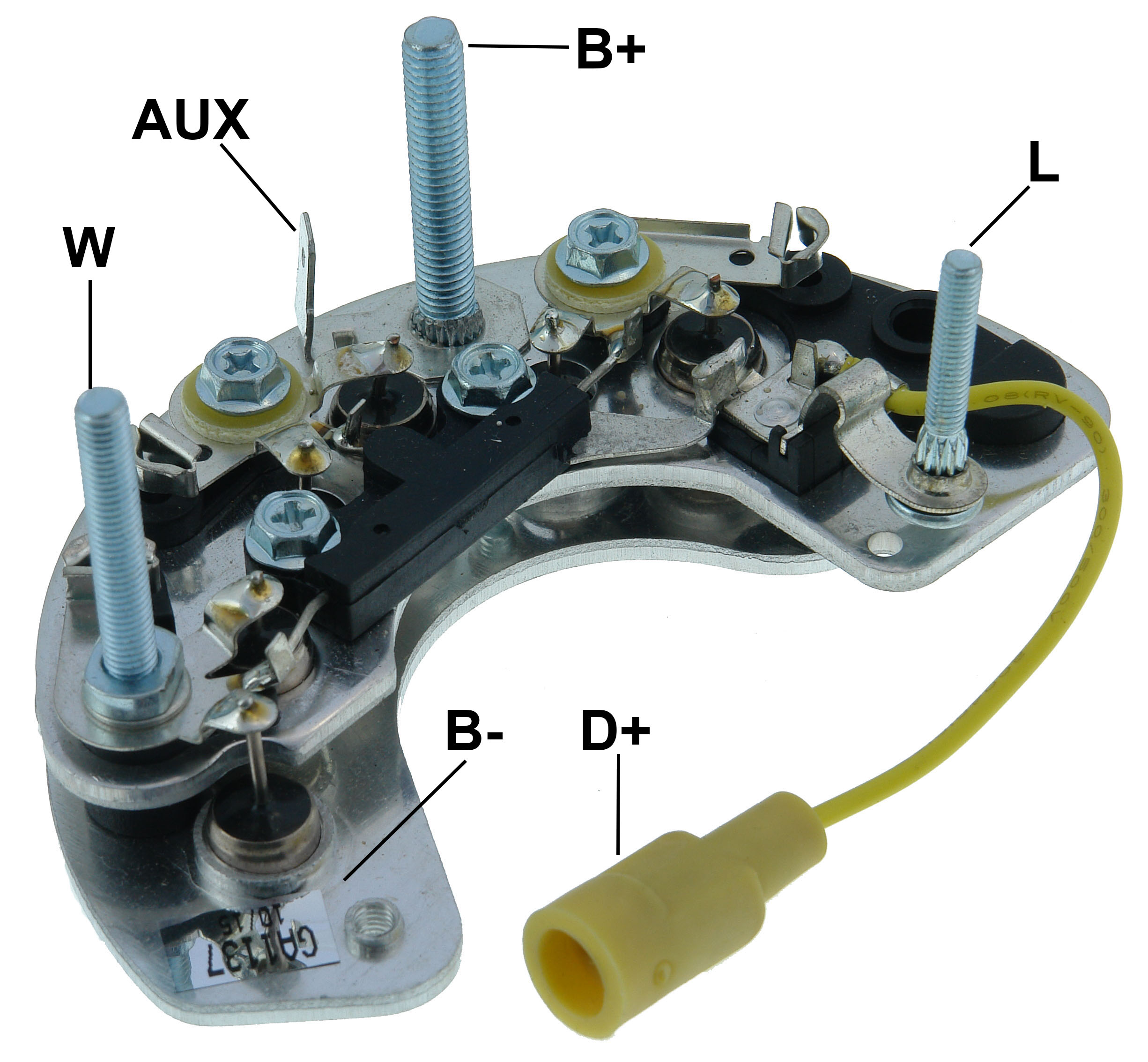PLACA RETIFICADORA ALTERNADOR FIESTA LUCAS 85A - GA1137  