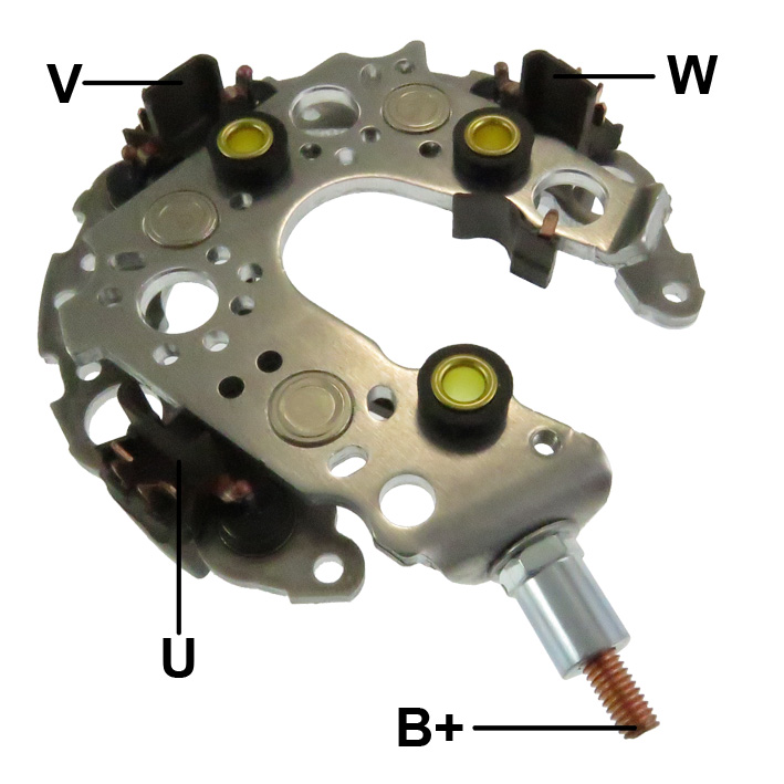PLACA RETIFICADORA ALTERNADOR TOYOTA COROLLA GLI 1.8 14.. - GA1144  