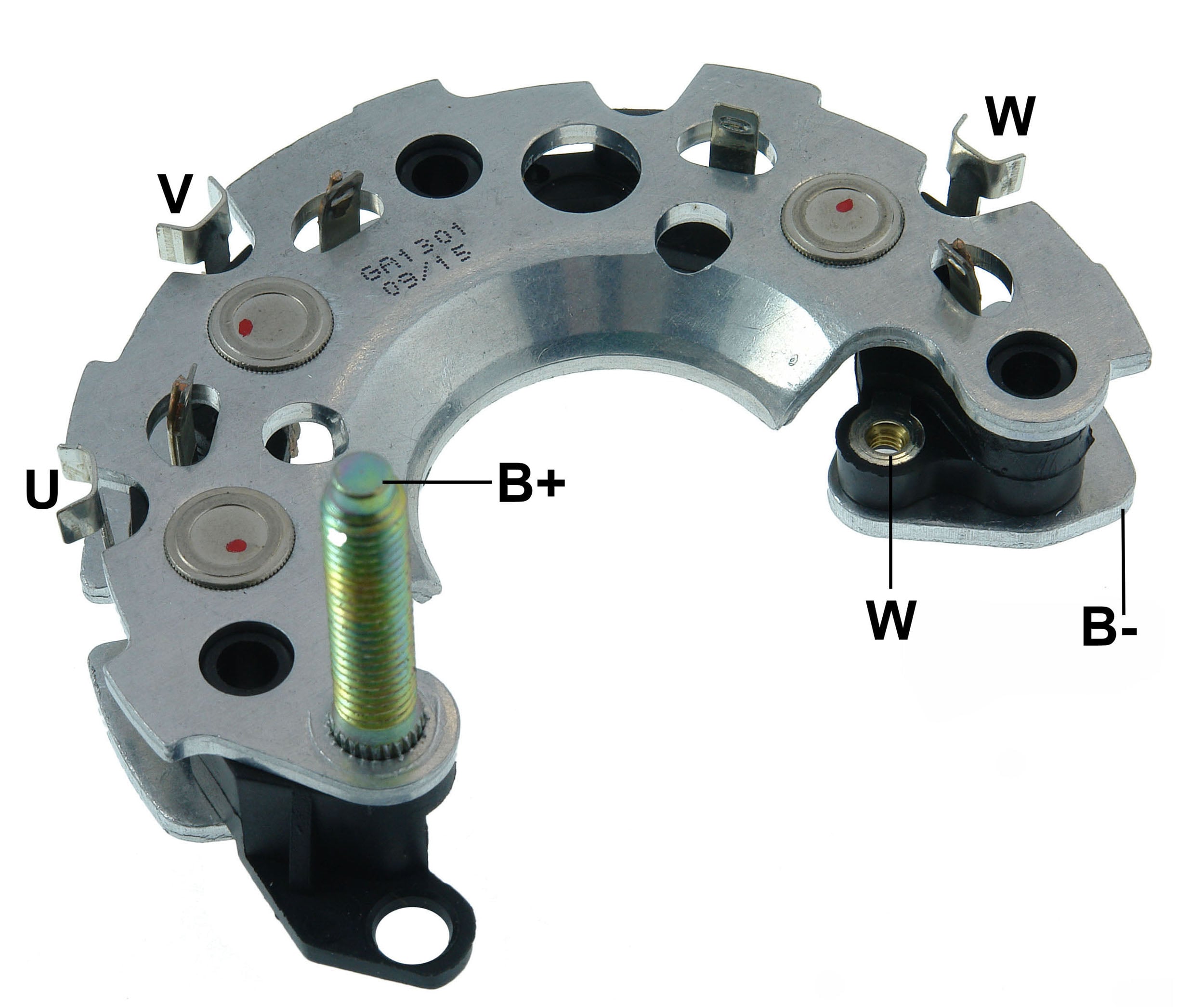 PLACA RETIFICADORA ALTERNADOR FIAT BRAVA PUNTO MARELLI 85A - GA1301  