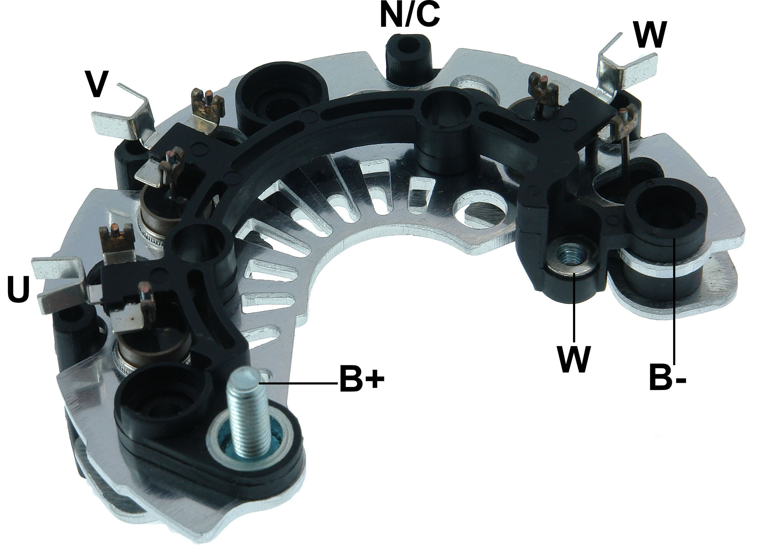 PLACA RETIFICADORA ALTERNADOR FORD FOCUS FIESTA MARELLI 85A - GA1303  