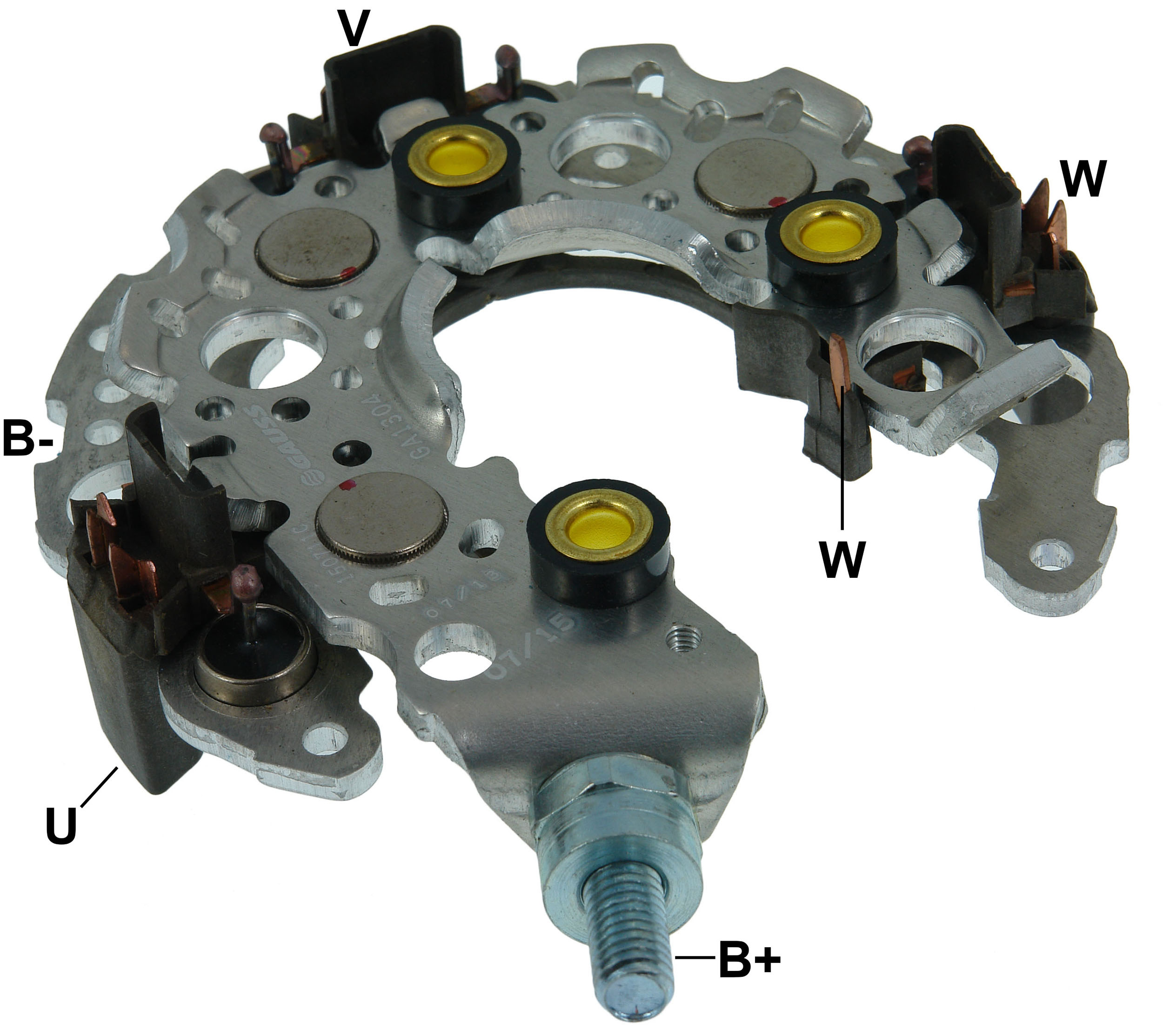 PLACA RETIFICADORA ALTERNADOR NEW FOCUS 2.0 TDCI DENSO 120A - GA1304  