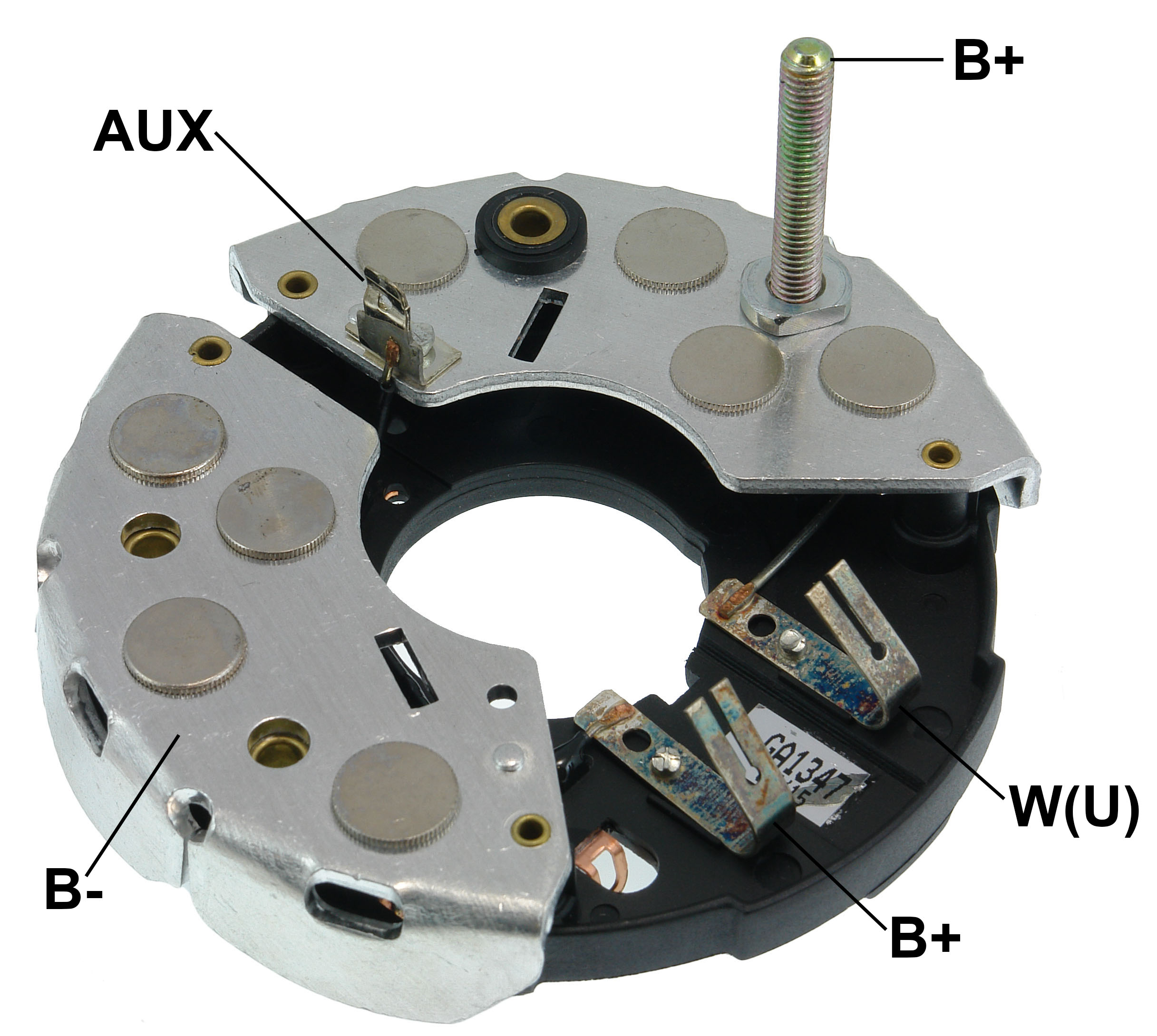 PLACA RETIFICADORA ALTERNADOR FORD MERCURY 95A - GA1347  