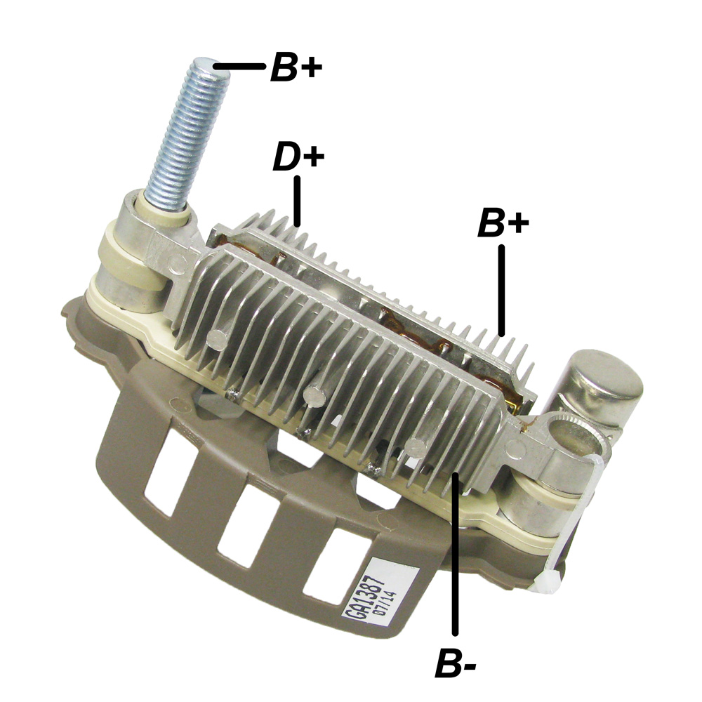 PLACA RETIFICADORA ALTERNADOR MITSUBISHI L200 93 A 01 85A - GA1387  