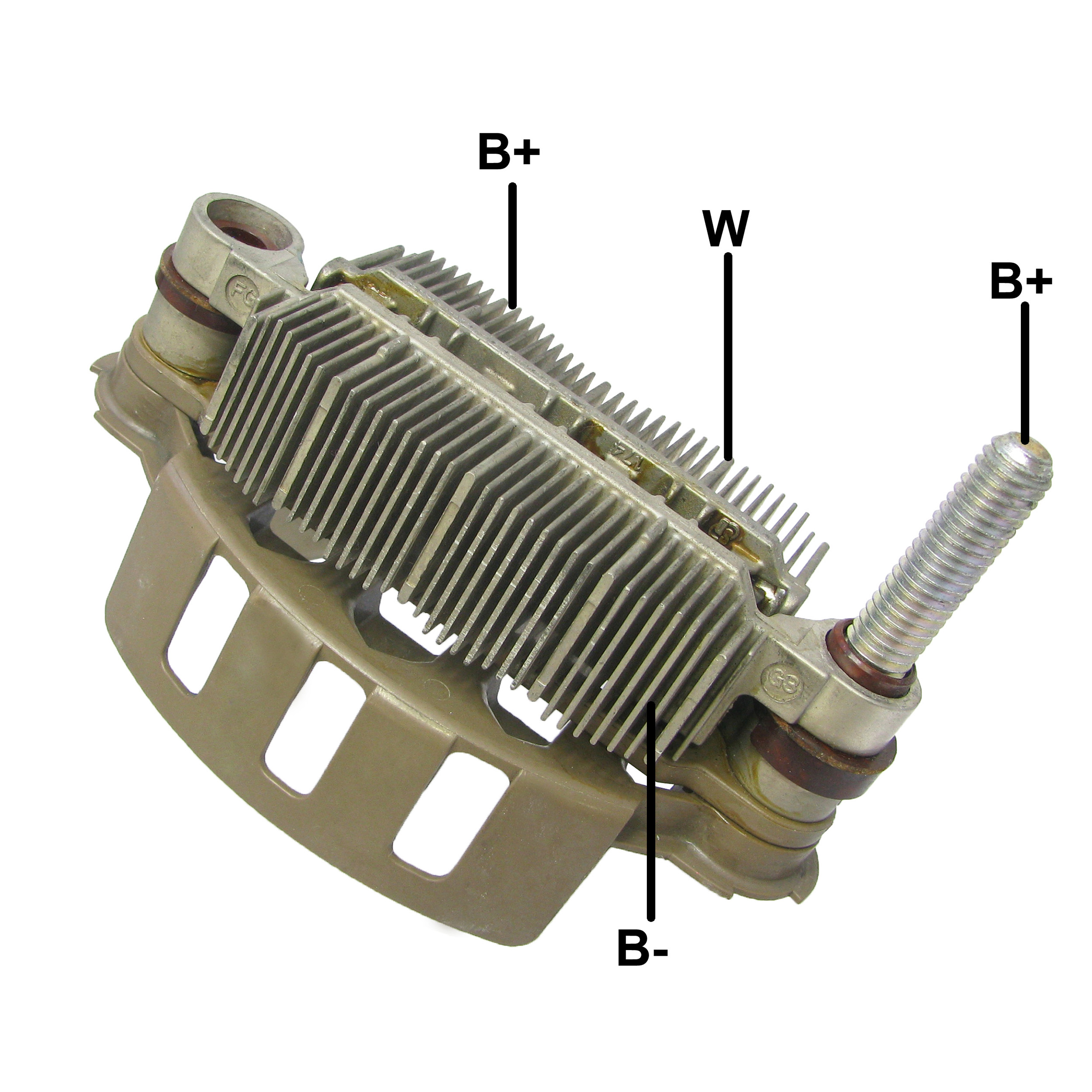 PLACA RETIFICADORA ALTERNADOR NISSAN FRONTIER 08 A 12 90A  - GA1389  