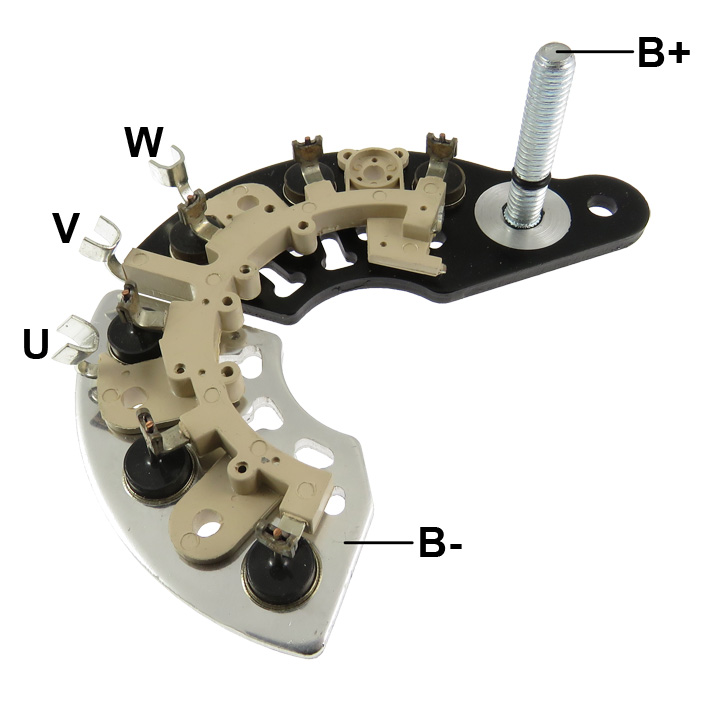 PLACA RETIFICADORA ALTERNADOR TRATORES CASE  CATERPILLAR  CUMMINS  NEW HOLLAND - GAUSS GA1401