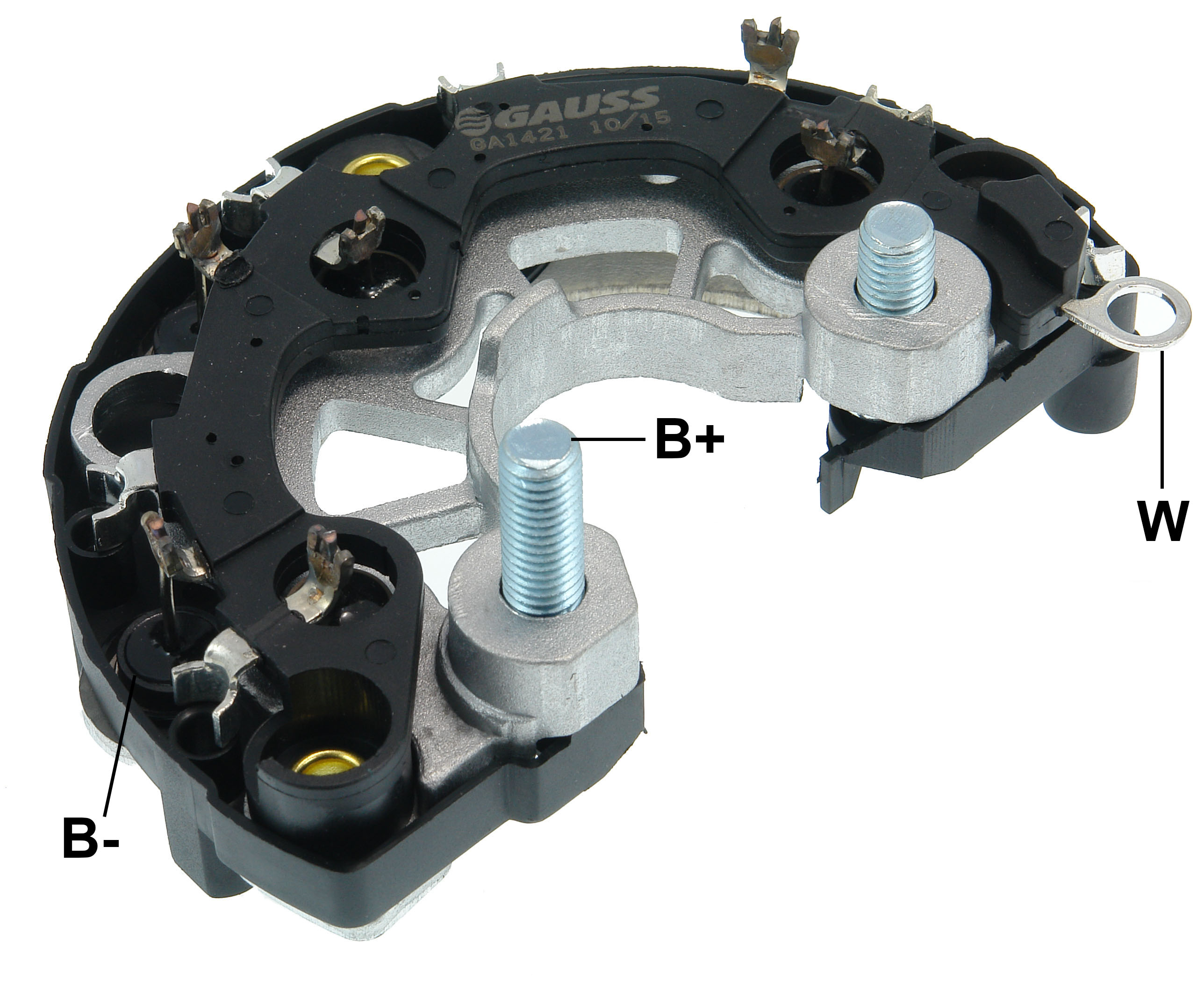 PLACA RETIFICADORA ALTERNADOR VW POLO GOLF BOSCH 90A - GA1421  