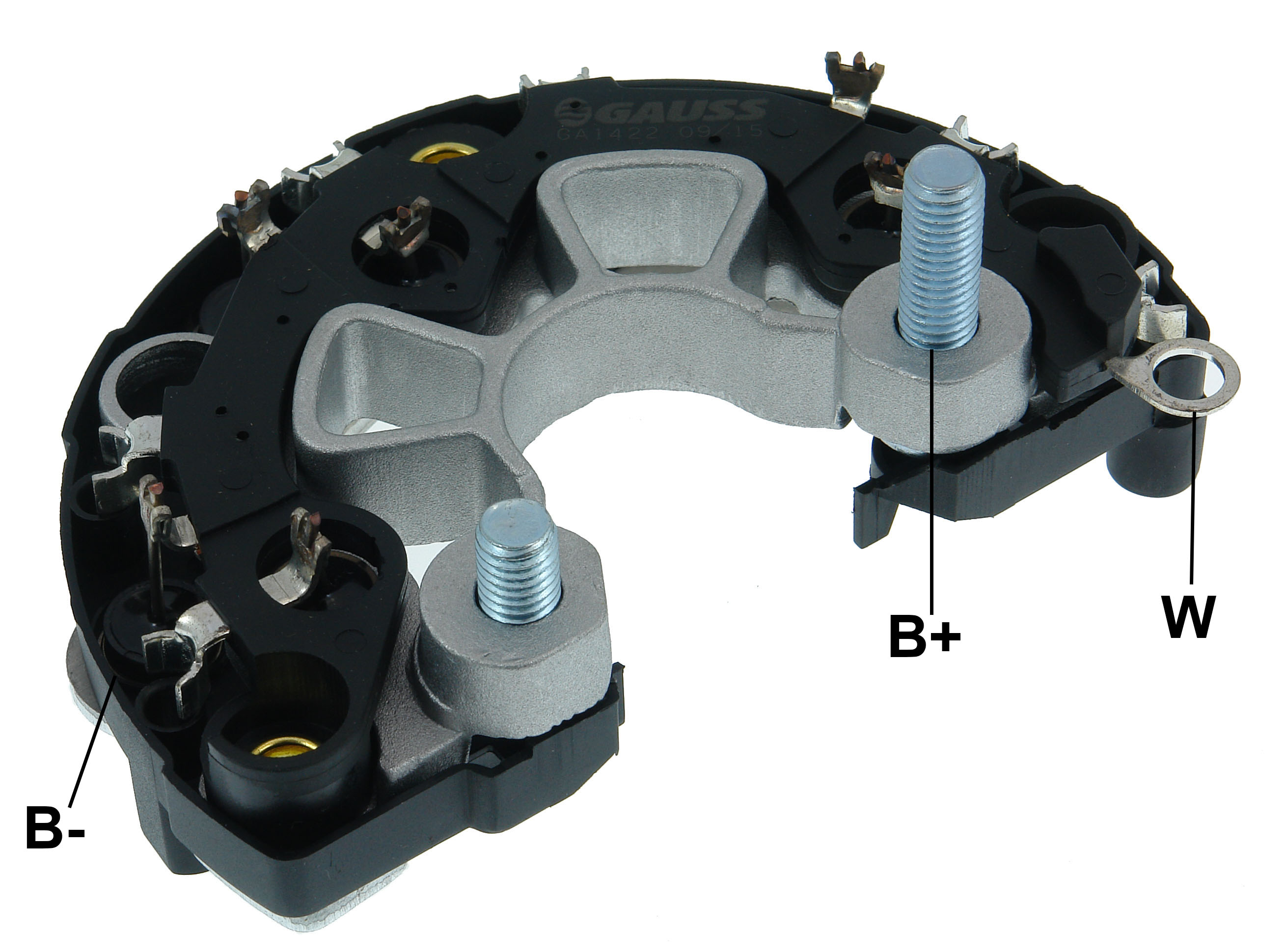 PLACA RETIFICADORA ALTERNADOR BORA GOLF BOSCH 120A - GA1422  