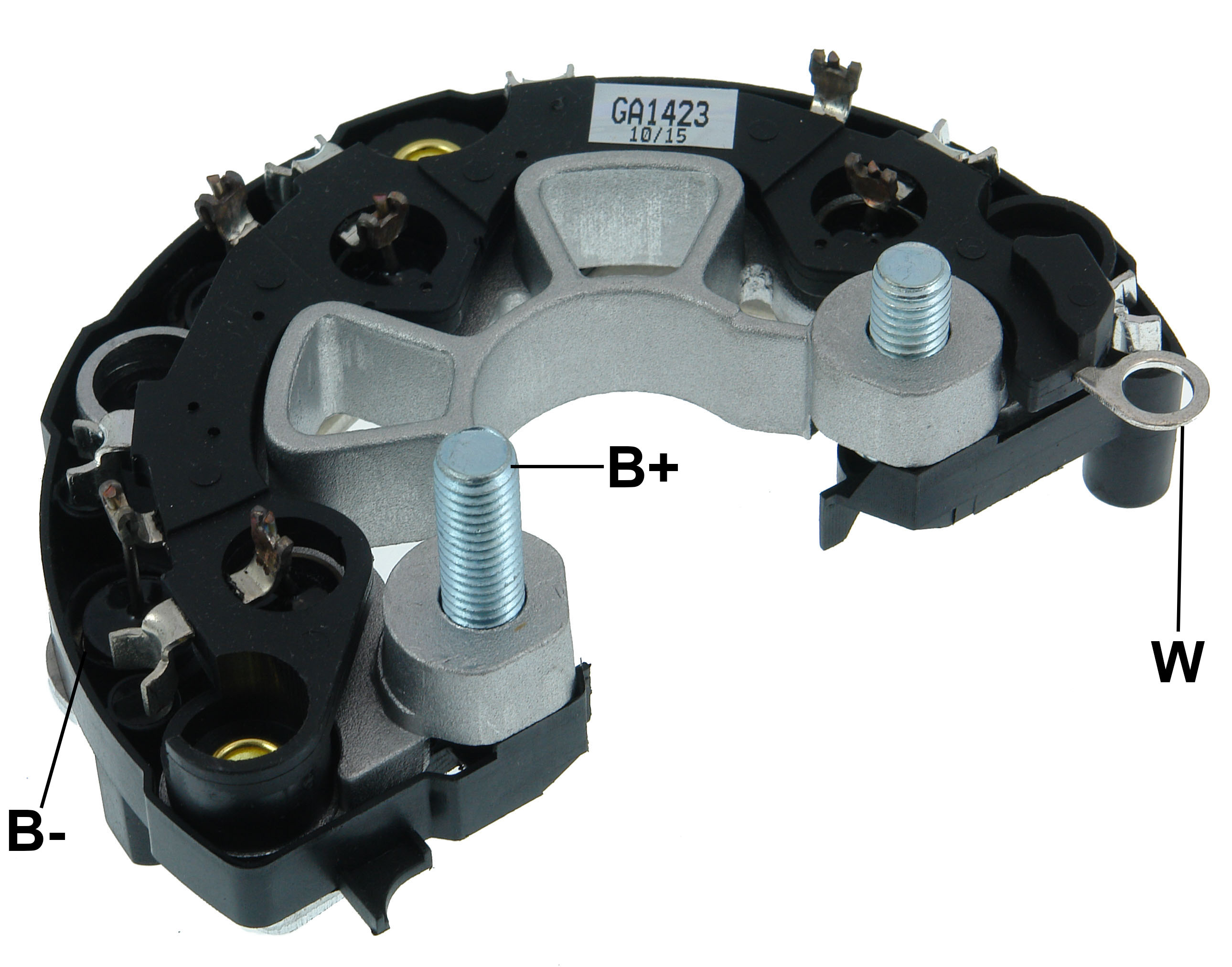 PLACA RETIFICADORA ALTERNADOR MB VW CONSTELLATION BOSCH 120A - GA1423  