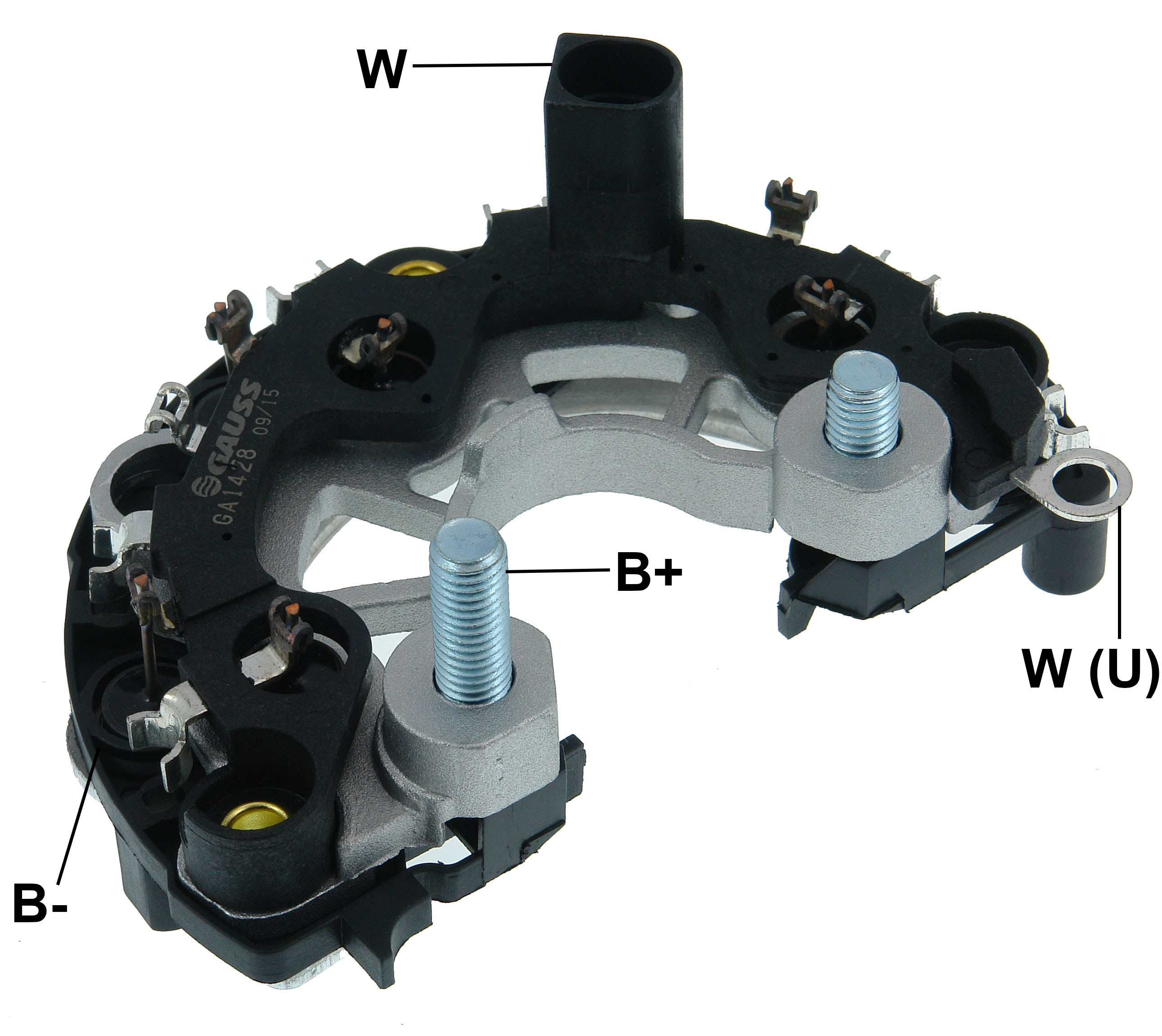 PLACA RETIFICADORA ALTERNADOR VW CUMMINS BOSCH 120A - GA1428  