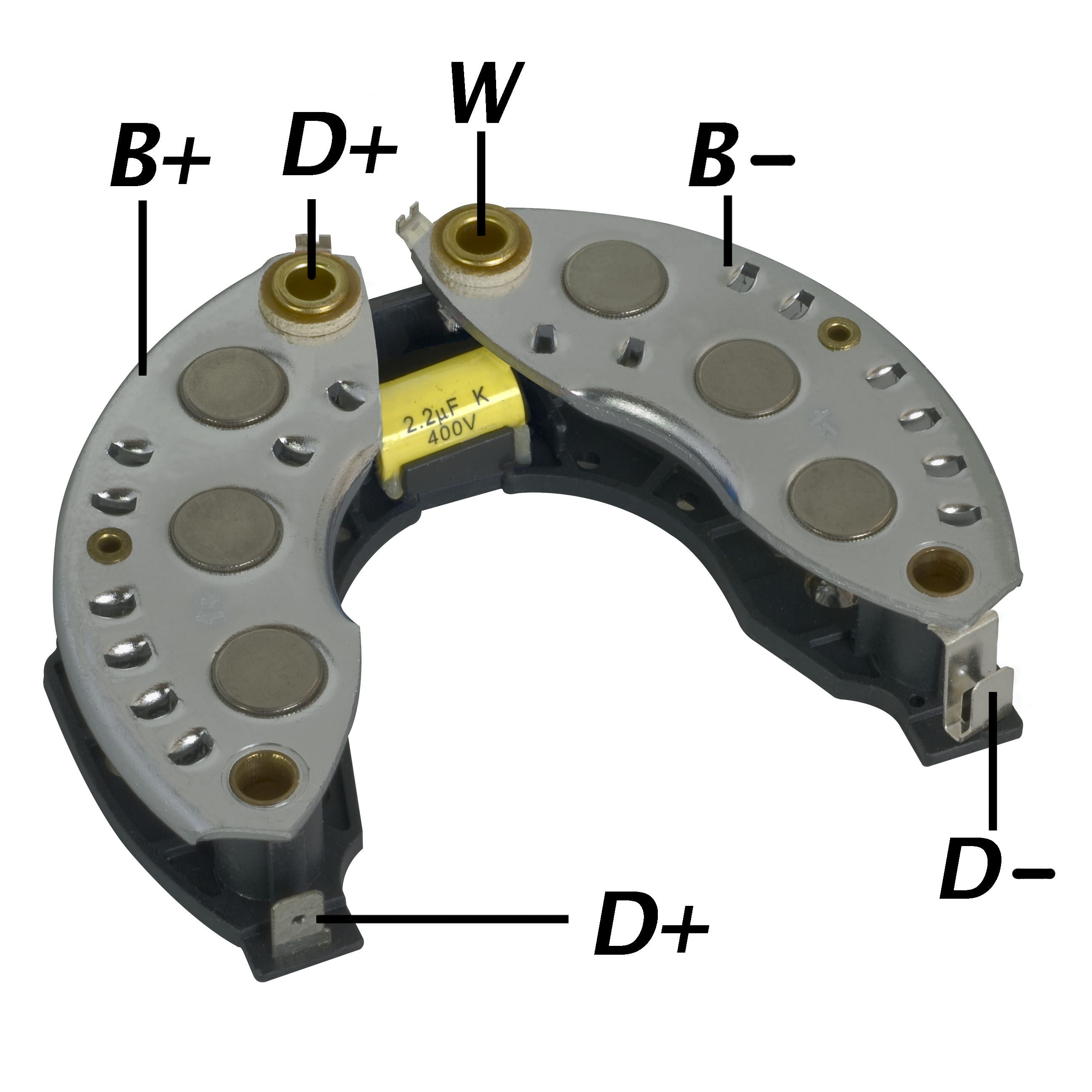 PLACA RETIFICADORA ALTERNADOR PEUGEOT RENAULT VALEO 85A - GA1451  