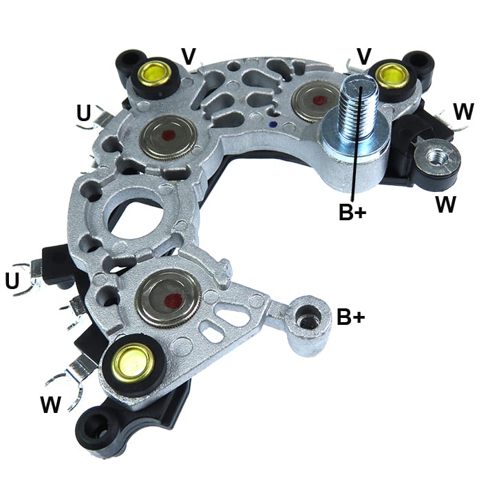 PLACA RETIFICADORA ALTERNADOR VW NOVO FUSCA GOLF 13-17 140A - GA1495  