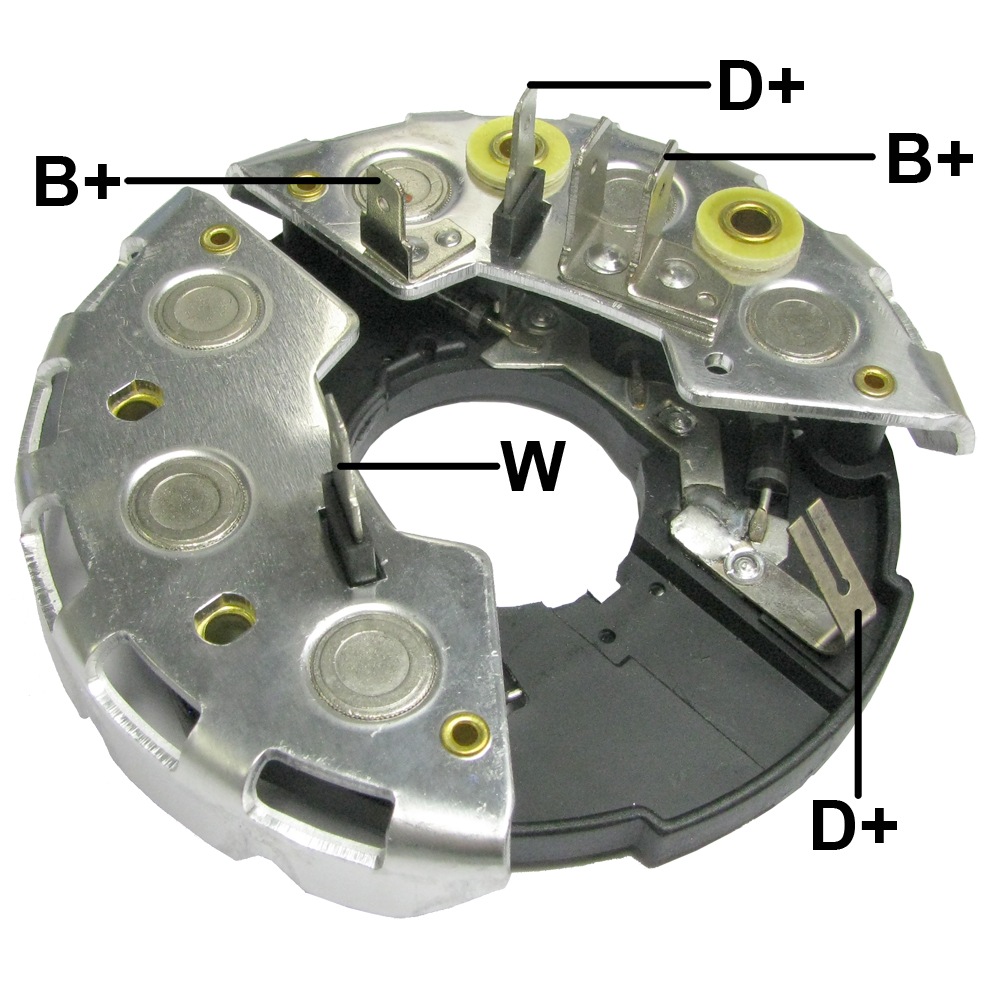 PLACA RETIFICADORA ALTERNADOR AUDI VW BOSCH 65A - GA1506  