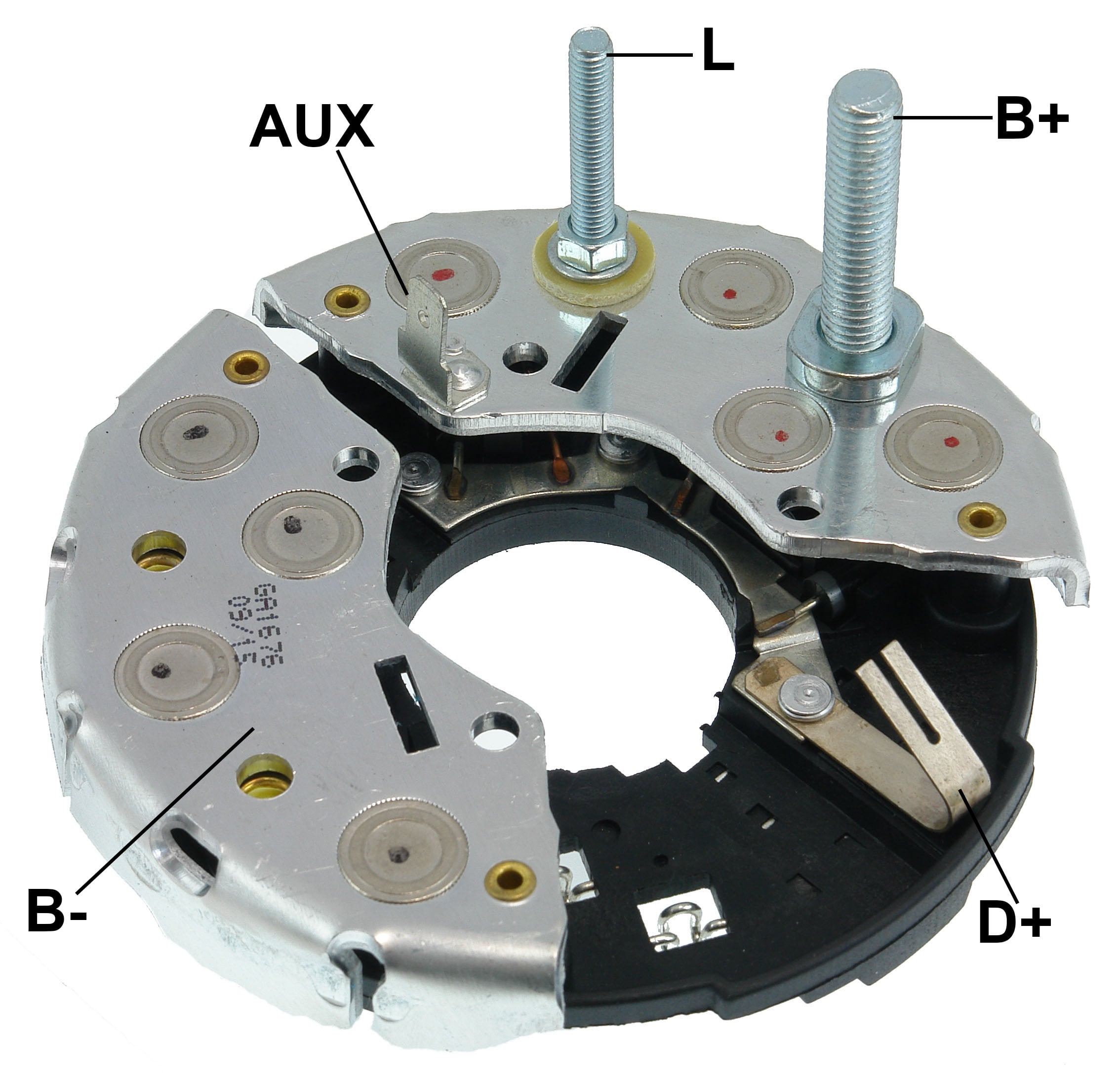 PLACA RETIFICADORA ALTERNADOR ESCORT XR3 BOSCH 95A - GA1676  