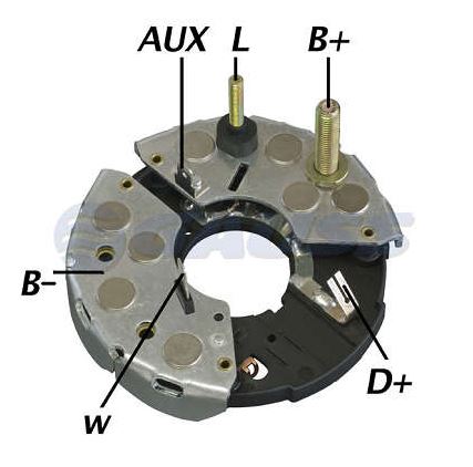 PLACA RETIFICADORA 95A IVECO 110, 130 COM AR - GA1692 GAUSS