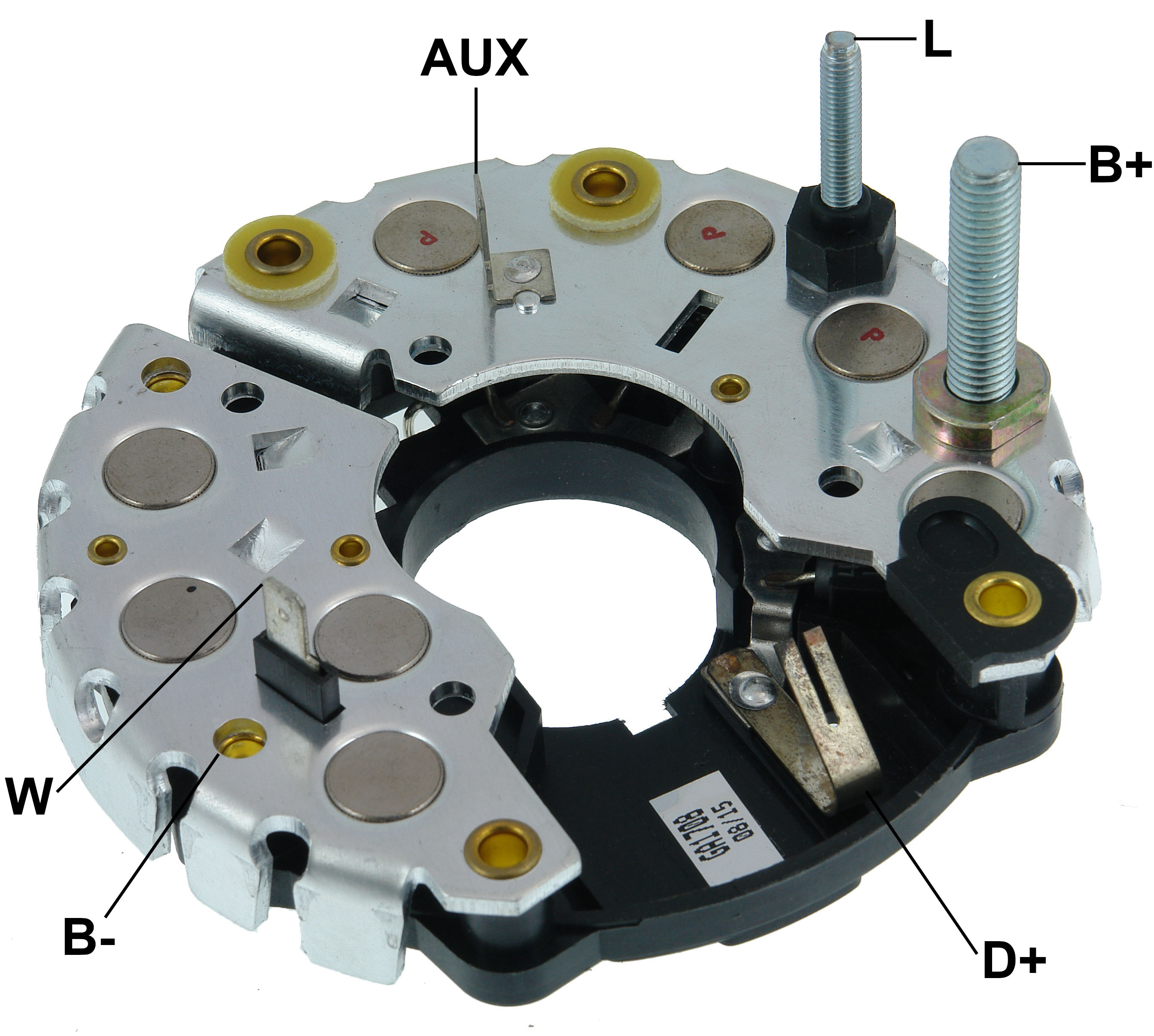 PLACA RETIFICADORA ALTERNADOR MB VW VOLVO BOSCH 115A - GA1708  