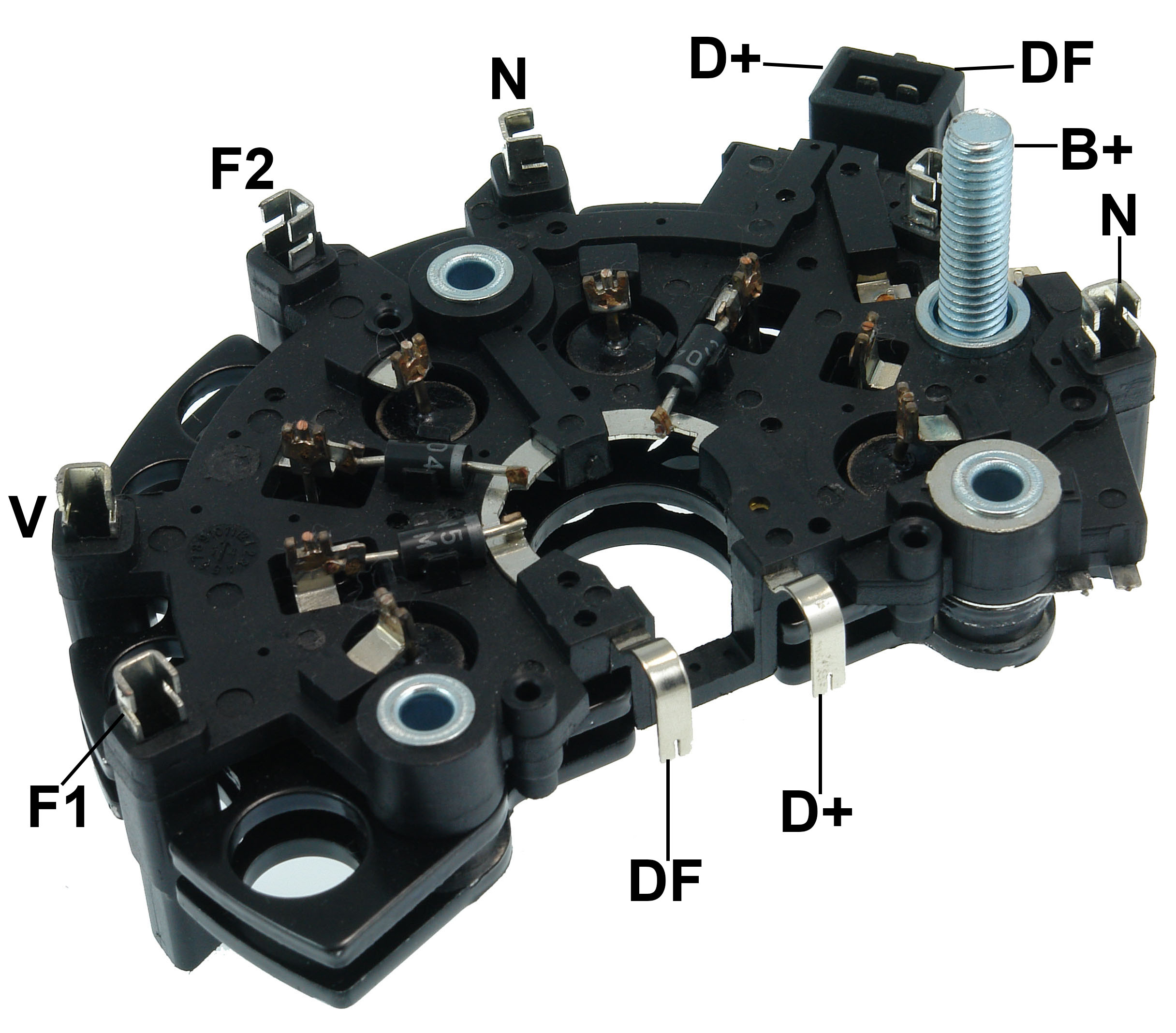 PLACA RETIFICADORA ALTERNADOR VW GOLF POLO 97-01 BOSCH 130A  - GA1737  