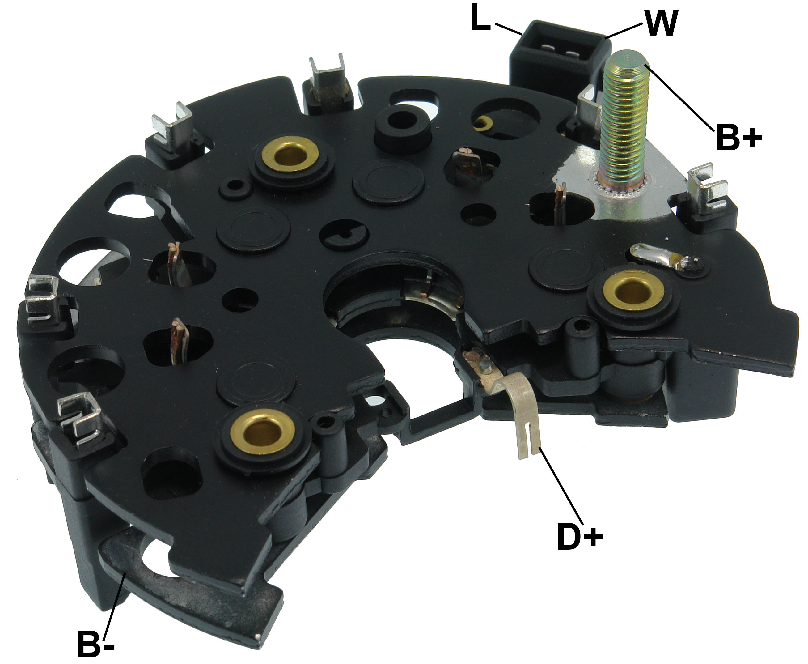 PLACA RETIFICADORA ALTERNADOR VE GOLF VOLVO 260 BOSCH 130A - GA1738  