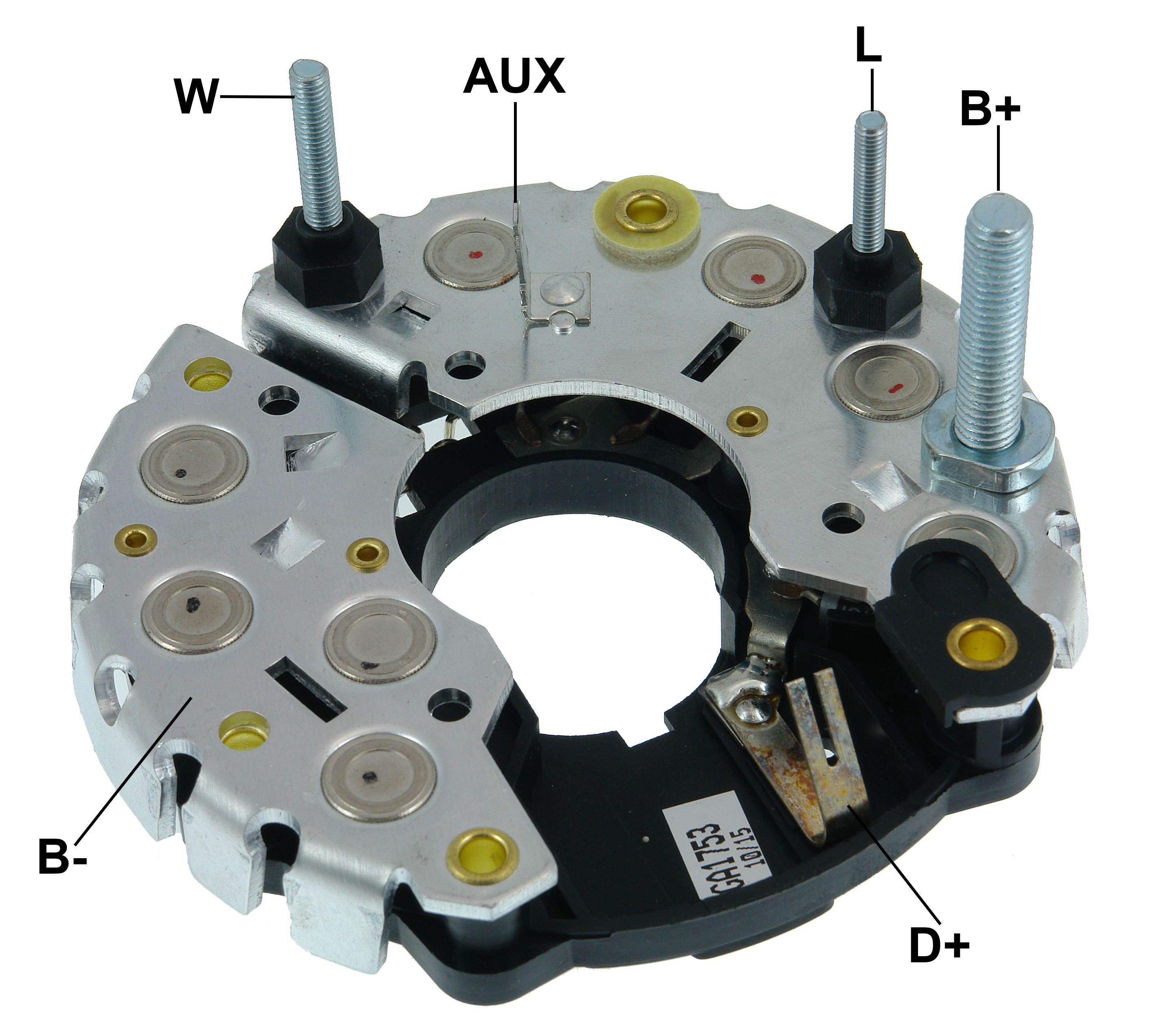 PLACA RETIFICADORA ALTERNADOR MB ONIBUS 1417 BOSCH 80A - GA1753  