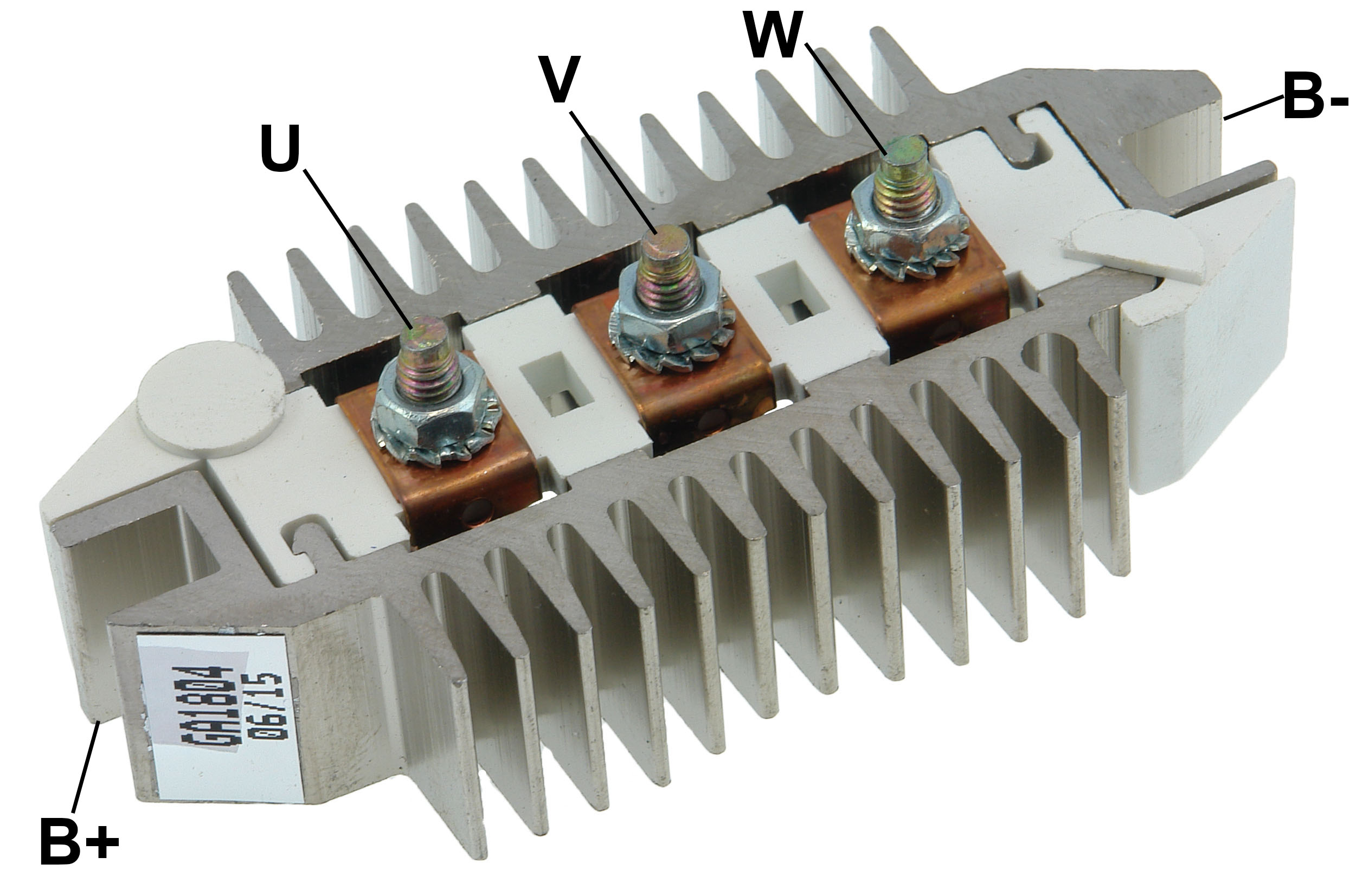 PLACA RETIFICADORA ALTERNADOR GM CORSA VECTRA DELCO 85A - GA1804  