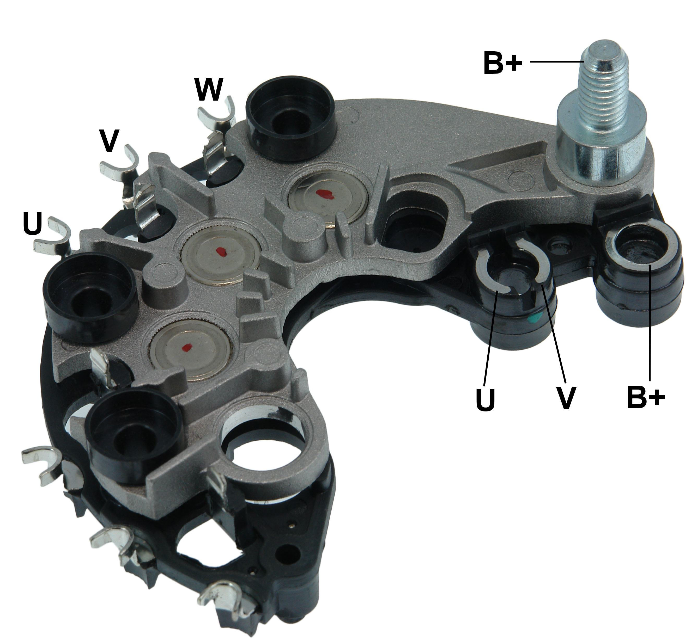 PLACA RETIFICADORA ALTERNADOR FORD ECOSPOR FIESTA VALEO 120A - GA1810  