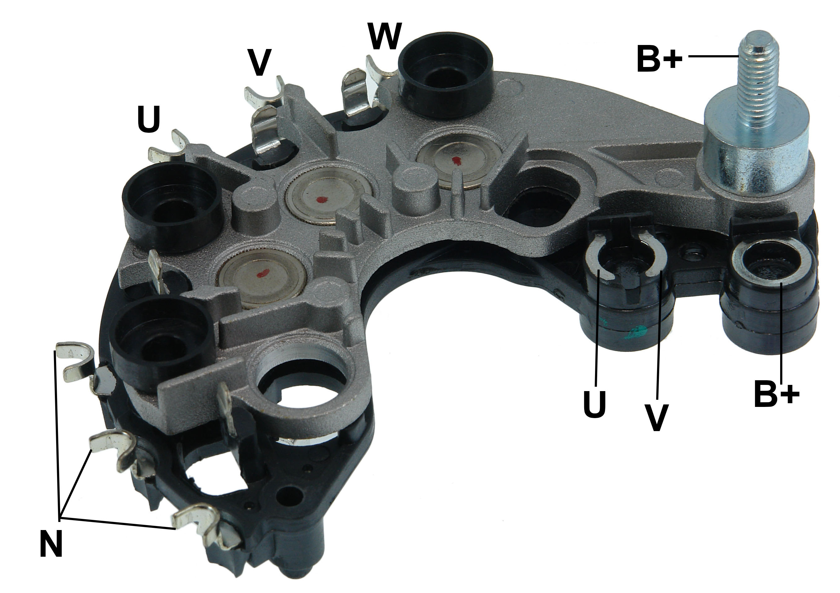 PLACA RETIFICADORA 120A 14V FORD FIESTA, KA ZETEC ROCAM - GA1815 GAUSS