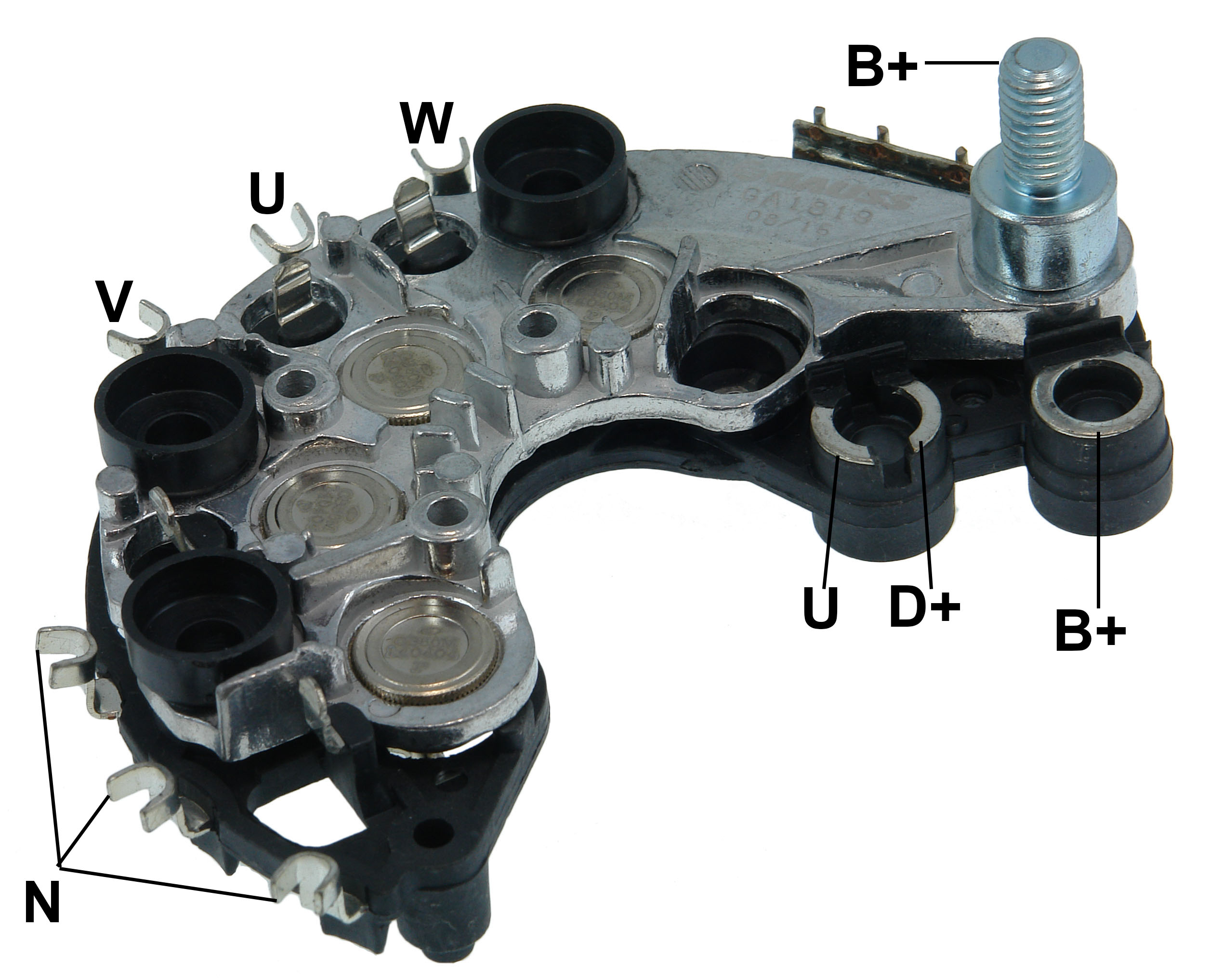 PLACA RETIFICADORA 100A GM CORSA, ASTRA, VECTRA - GA1819 GAUSS