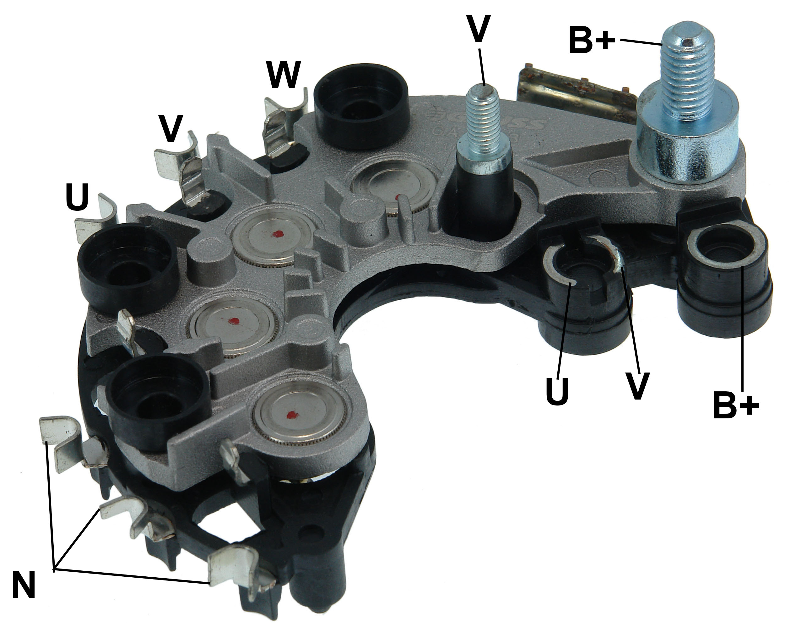 PLACA RETIFICADORA 100A GM BLAZER, S10 - GA1823 GAUSS