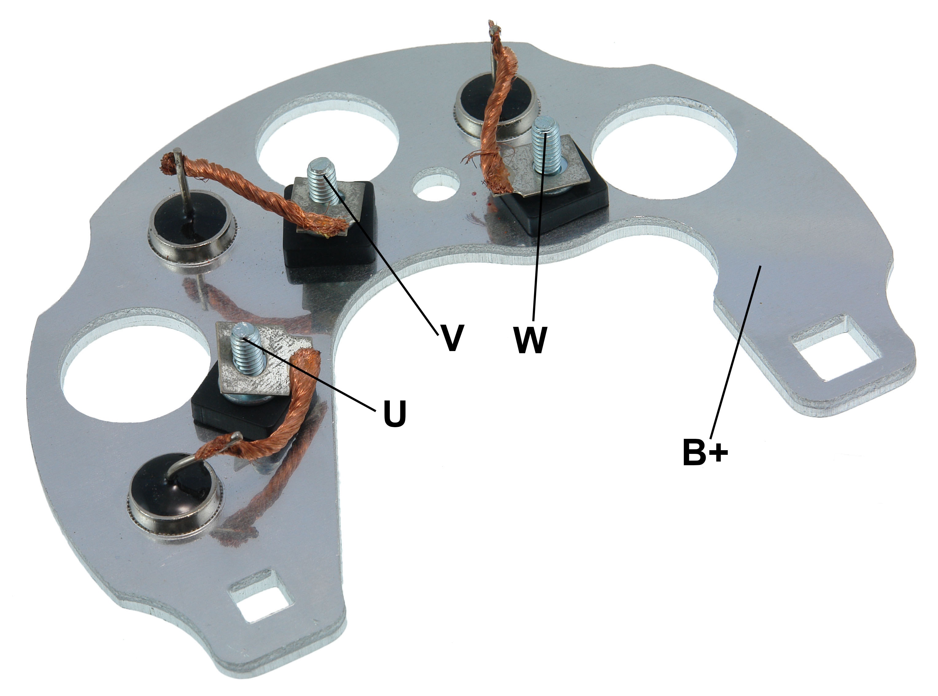 PLACA RETIFICADORA ALTERNADOR GM PICK UP VERANEIO DELCO 85A - GA1828  
