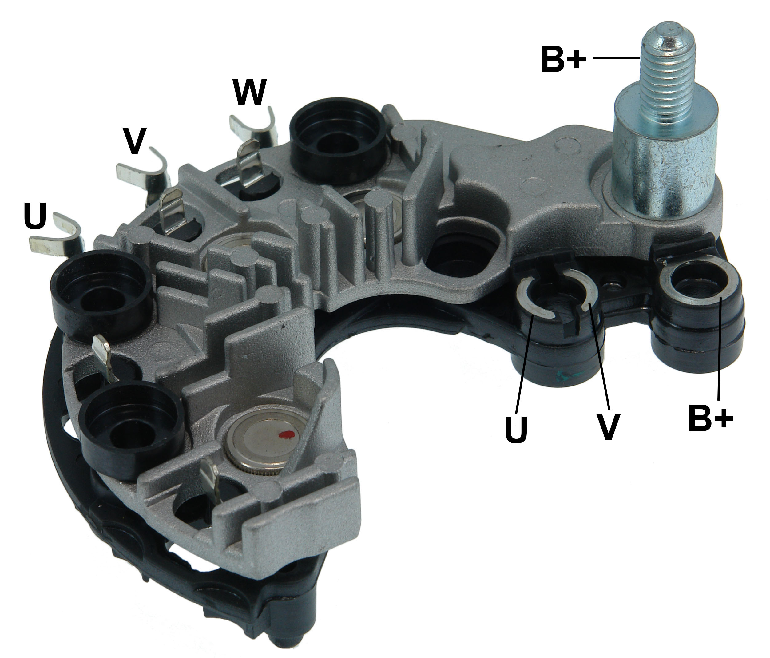 PLACA RETIFICADORA ALTERNADOR GM MERIVA CORSA 02.. VALEO 120A - GA1830  
