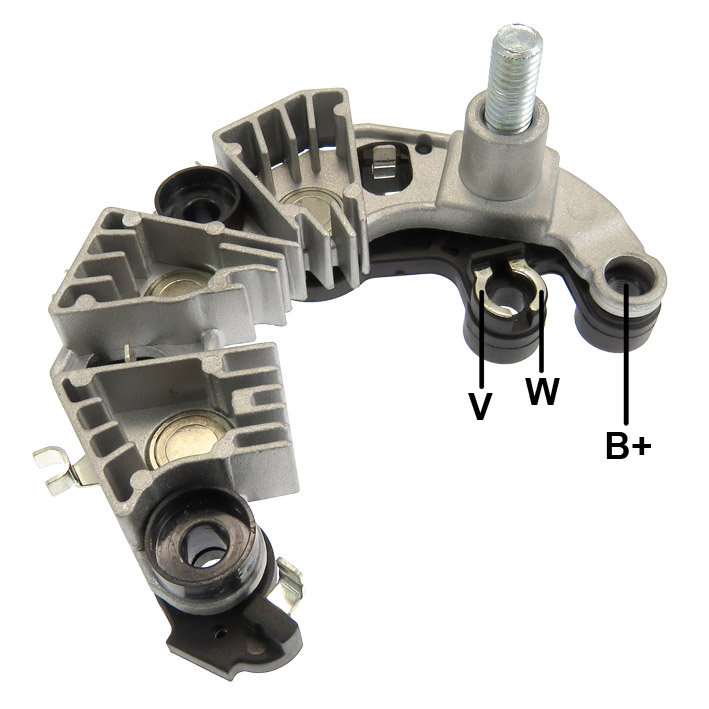 PLACA RETIFICADORA ALTERNADOR GOL G5 VOYAGE S/AR VALEO 70A - GA1878  