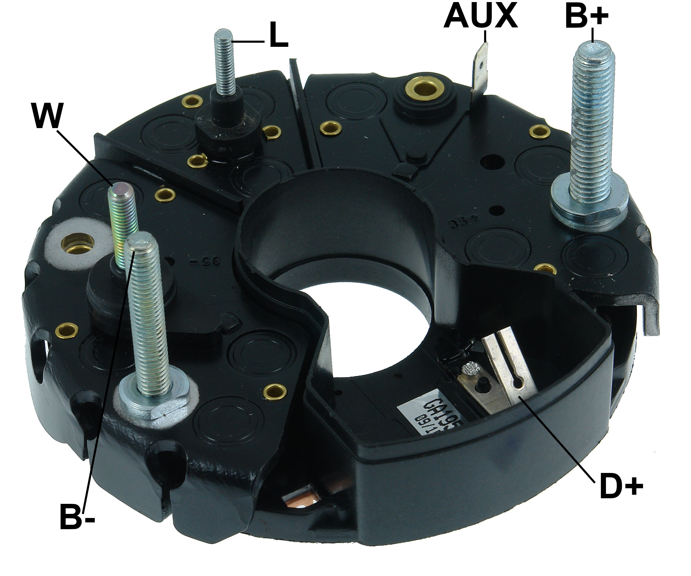 PLACA RETIFICADORA ALTERNADOR SCANIA MB BOSCH 105A - GA1955  