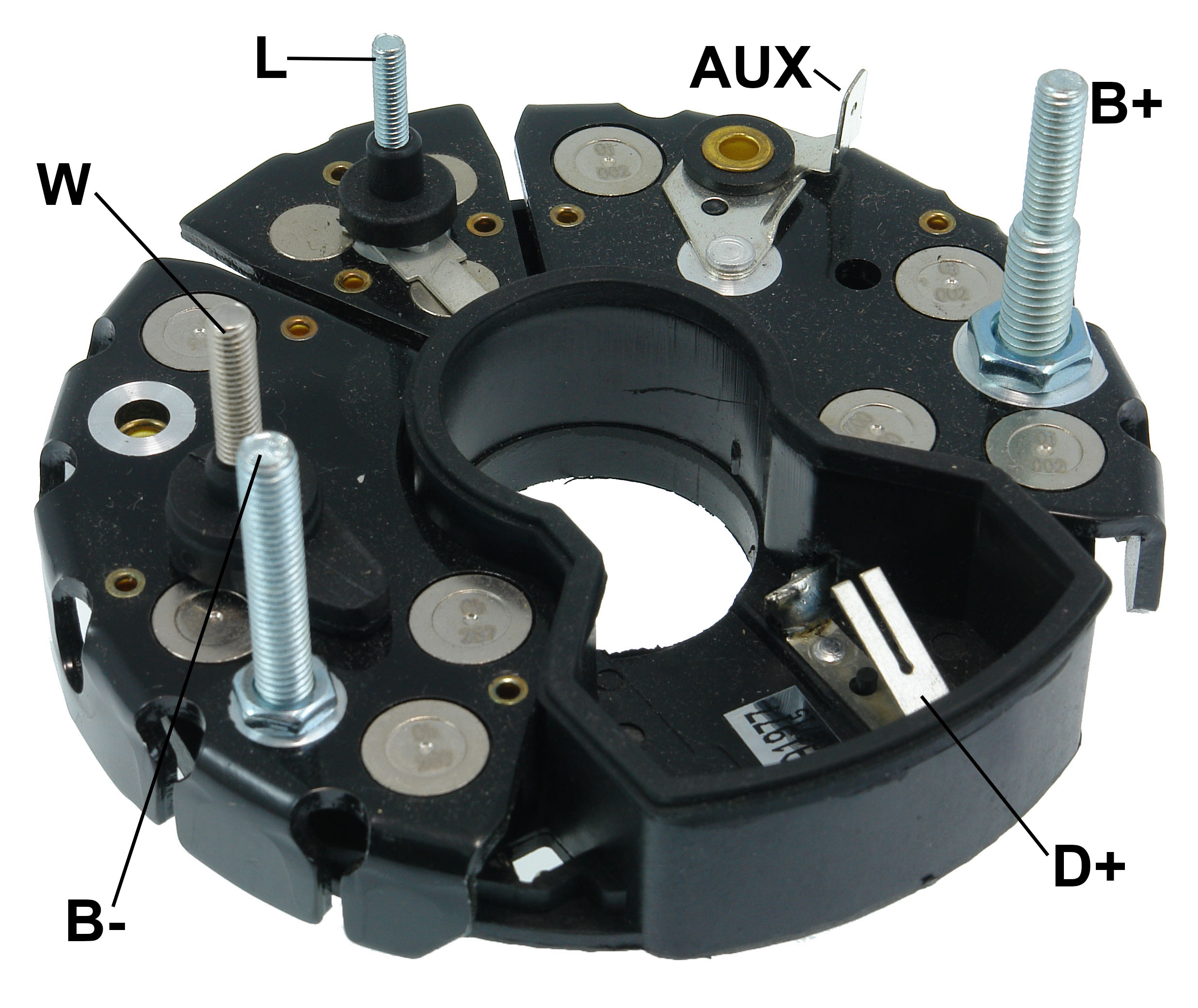 PLACA RETIFICADORA ALTERNADOR SCANIA CAMIN/ONIB BOSCH 105A  - GA1977  