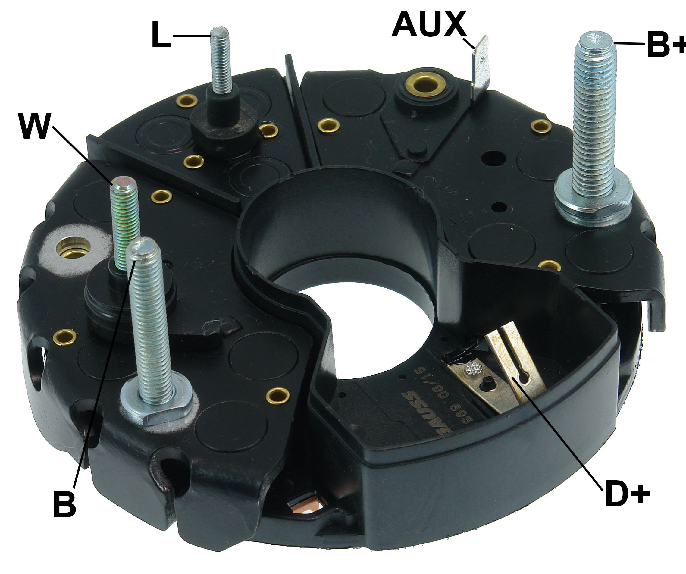 PLACA RETIFICADORA ALTERNADOR MB SCANIA VOLVO BOSCH 105A - GA1989  