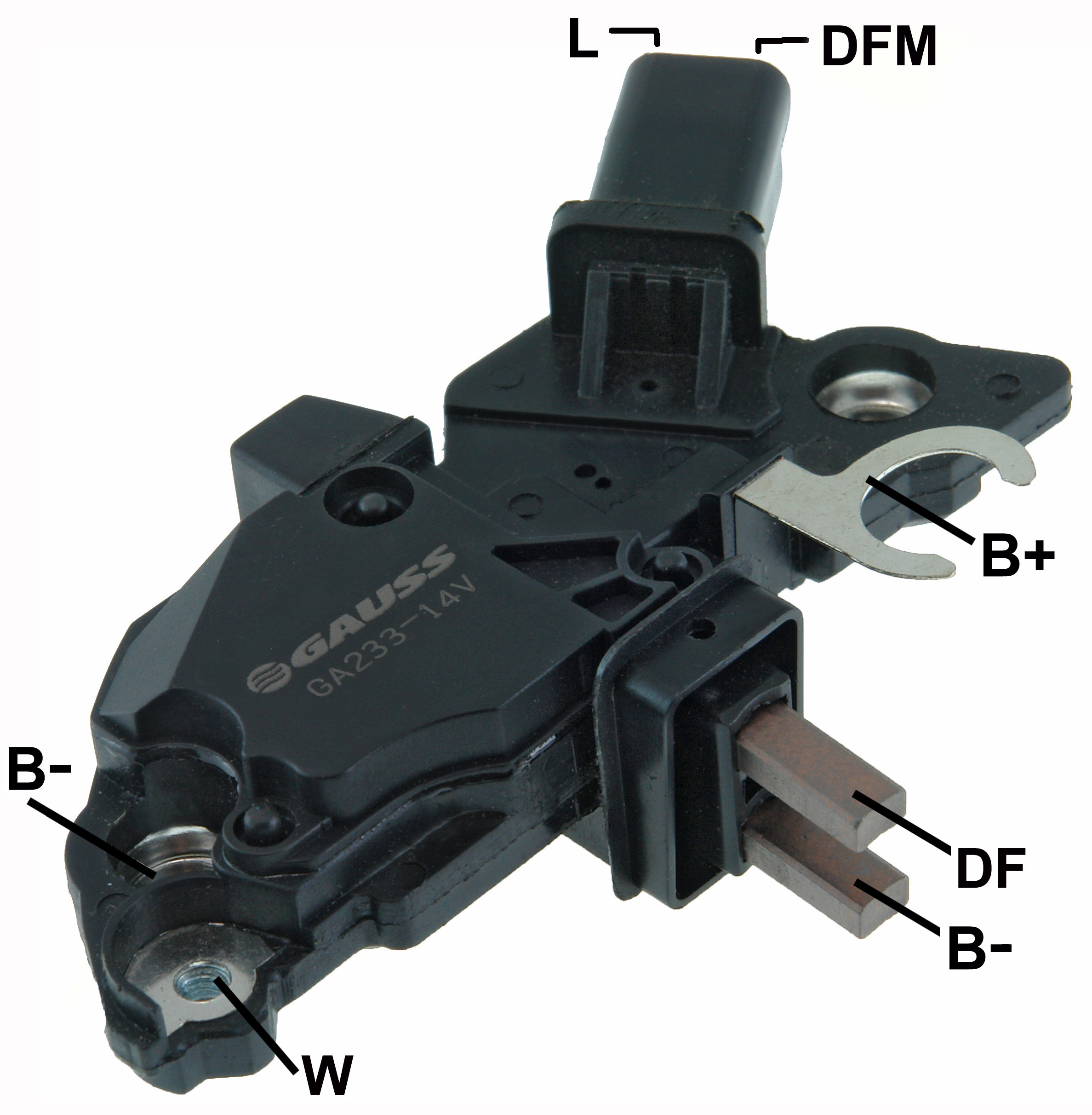 REGULADOR ALTERNADOR BOSCH CITROEN C3/C4 PEUGEOT 206-307 (GAUSS) - GA233