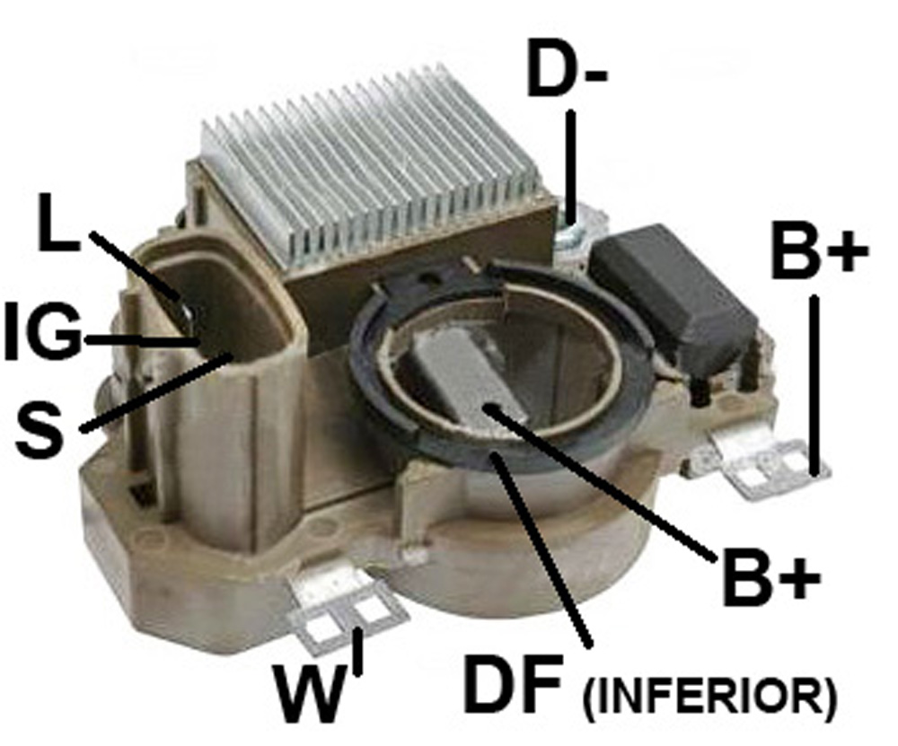 REGULADOR ALTERNADOR MITSUBISH IVECO STRALIS 380/410 28V (GAUSS) - GA787