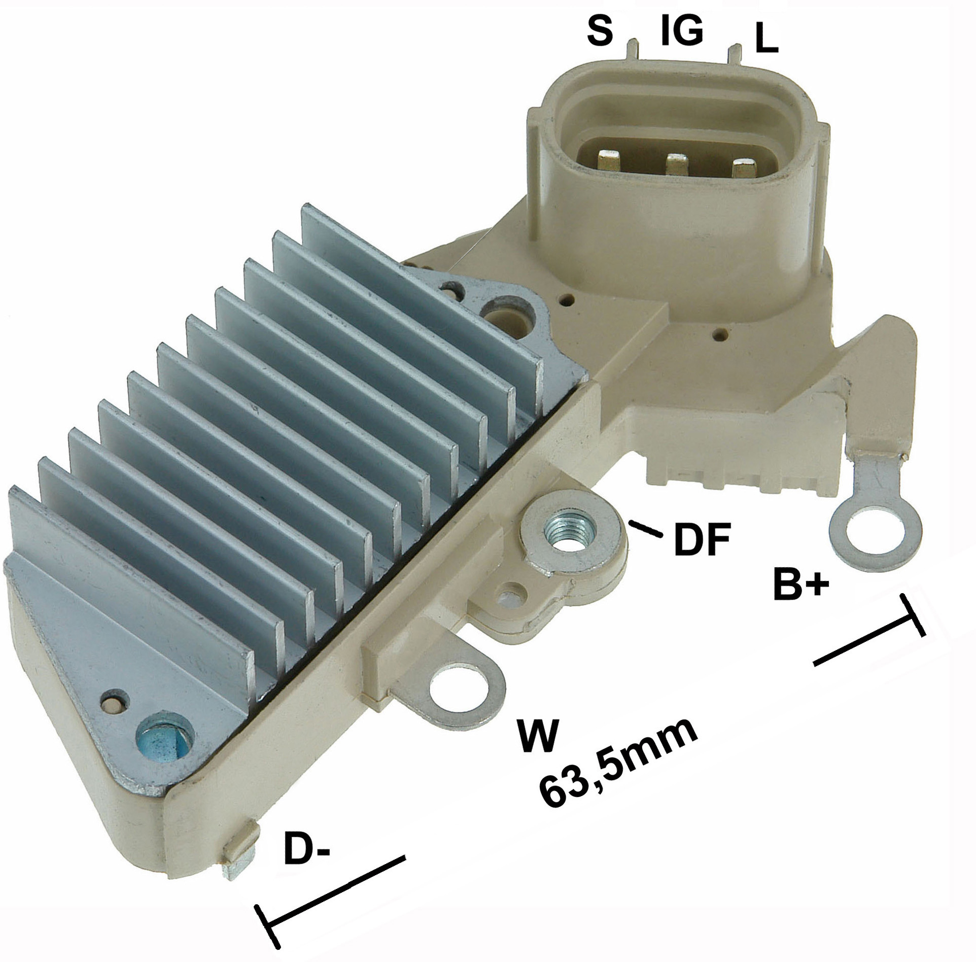 REGULADOR ALTERNADOR TOYOTA COROLLA DENSO 14V - GA820   