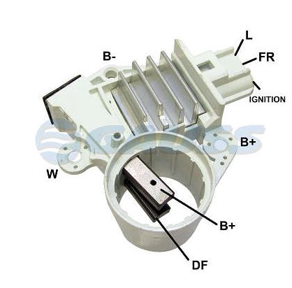REGULADOR VOLTAGEM 14V FORD F250 MOTOCRAFT - GA846 GAUSS