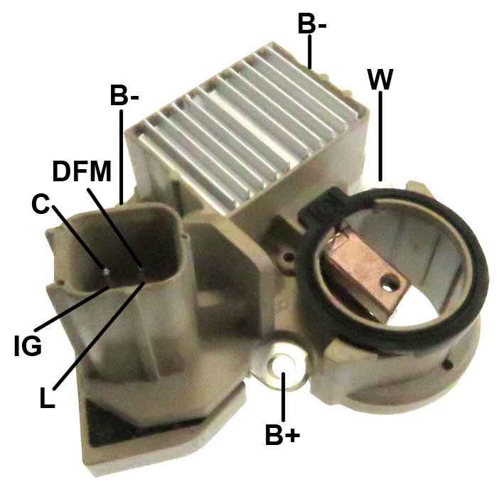 REGULADOR ALTERNADOR HONDA FIT 08..CITY 09.. 14V  - GA867   