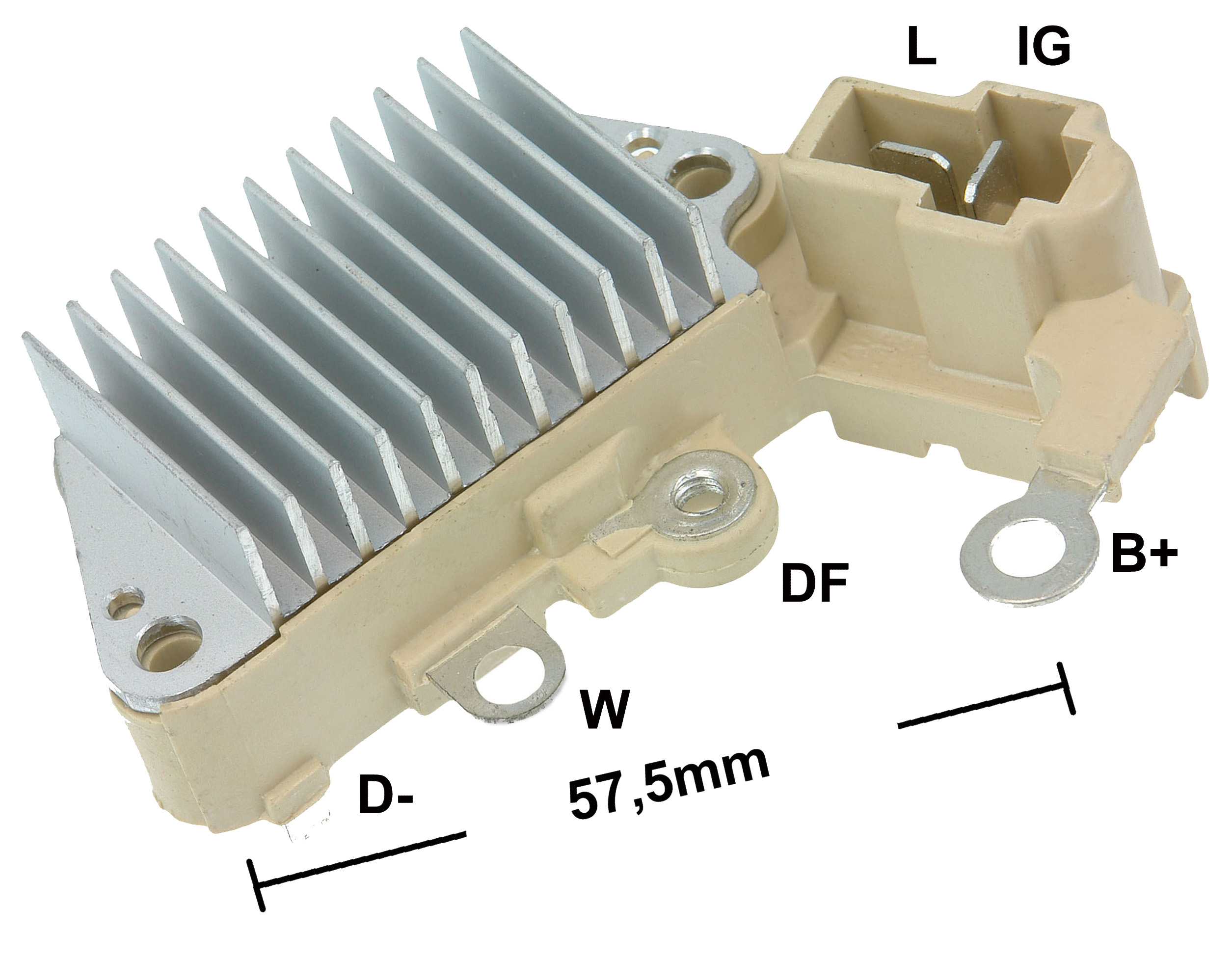 REGULADOR ALTERNADOR EMPILHADEIRAS DENSO 14V  - GA870   
