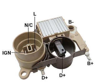 REGULADOR VOLTAGEM 14V HONDA CIVIC - GA887 GAUSS
