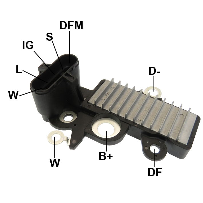 REGULADOR ALTERNADOR ATEGO AXOR DELCO 28V 18SI - GA948   