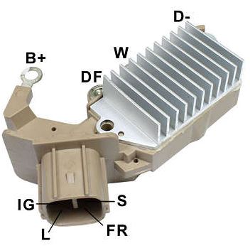 REGULADOR DE VOLTAGEM 14V TOYOTA COROLLA 1.8 2002 A 2008 - GA961 GAUSS