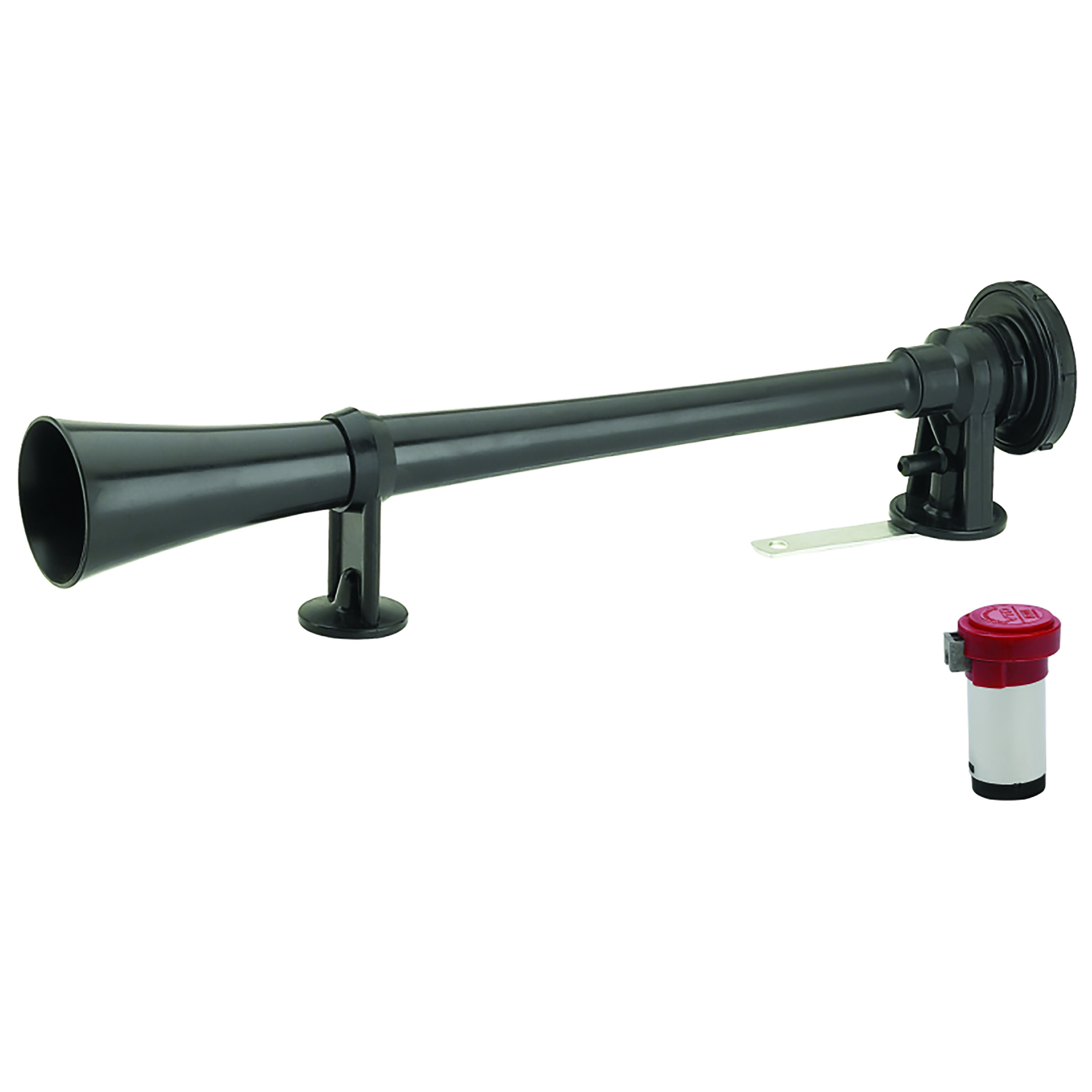 BUZINA ELETROPNEUMATICA TIPO MARITIMA CORNETA 24 VOLTS PRETA - GAUSS GB1012