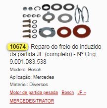 REPARO FREIO INDUZIDO PARTIDA JF COMPL