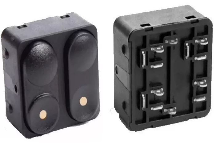 INTERRUPTOR VIDRO ELETRICO DUPLO GM CORSA 1994-2002 (MULTIQUALITA)  - GM1012