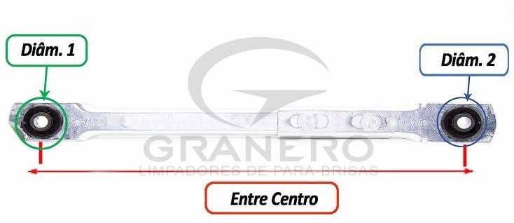 BARRA MBB-3 LIMPADORES CABINE ALTERNADOR  - GRA50D  