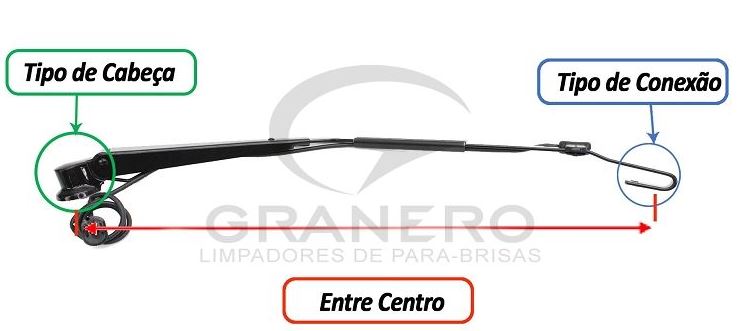 BRACO LIMPADOR MB 715/915 APOS 2003 LE - GRA797LE   