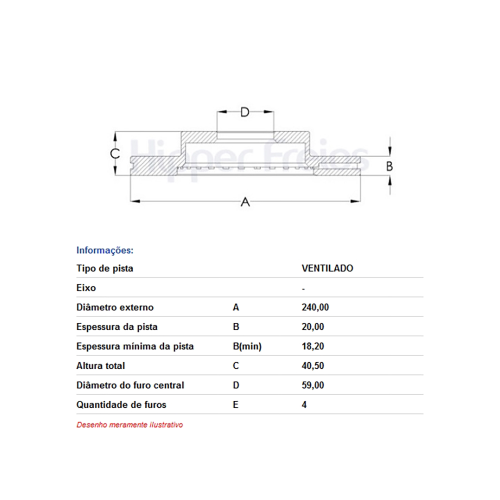 DISCO FREIO DIANT PALIO 1.0 12> FIAT