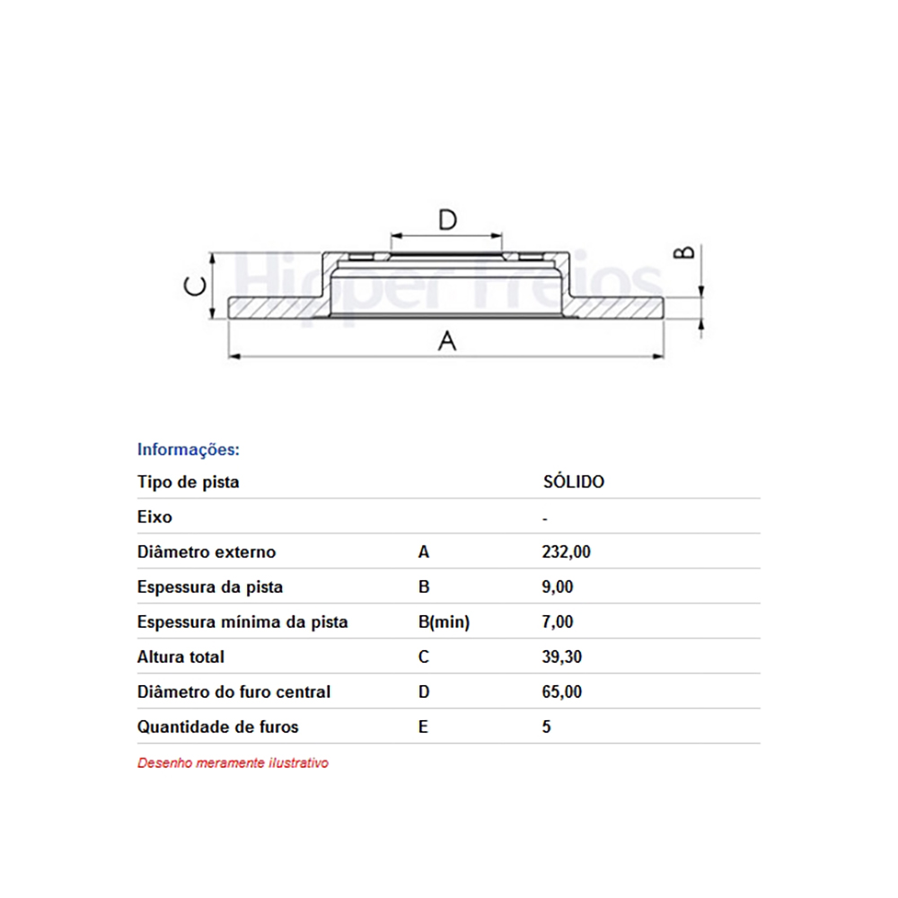 DISCO FREIO TRAS GOLF 99> VW
